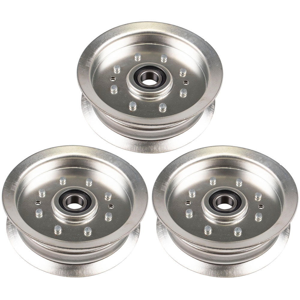 8TEN 810-CID2228L Flat Idler Pulley Set 3-Pack for Walbro Stens