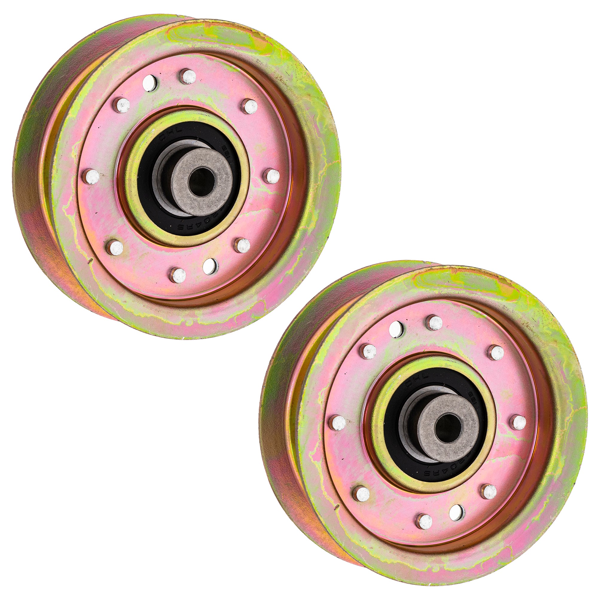 Flat Idler Pulley Set 2-Pack for Stens Oregon Husqvarna Poulan Craftsman AYP RedMax 8TEN 810-CID2232L