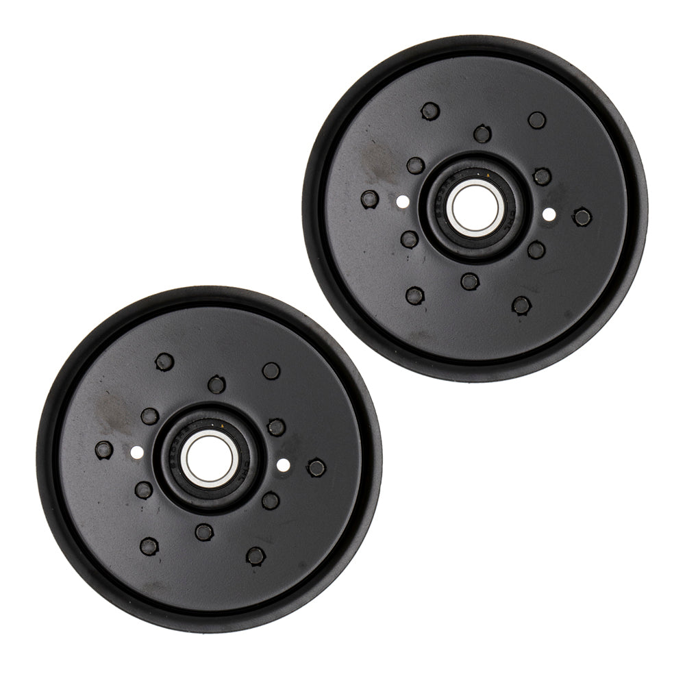 8TEN 810-CID2236L Flat Idler Pulley Set 2-Pack for Stens Oregon MTD
