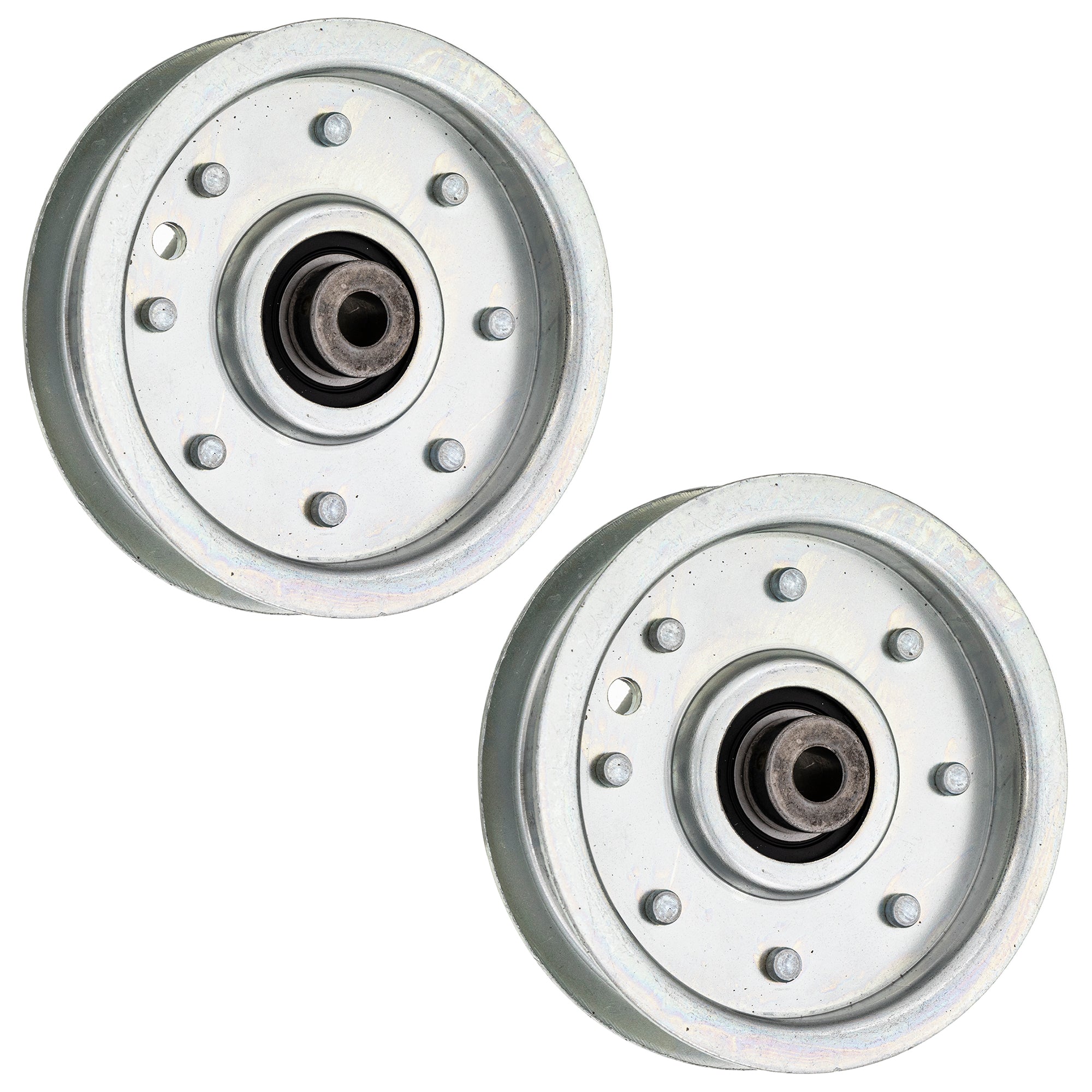 Flat Idler Pulley Set 2-Pack for Stens Oregon MTD Cub Cadet Troy-Bilt T604H T604G LT-46 8TEN 810-CID2239L