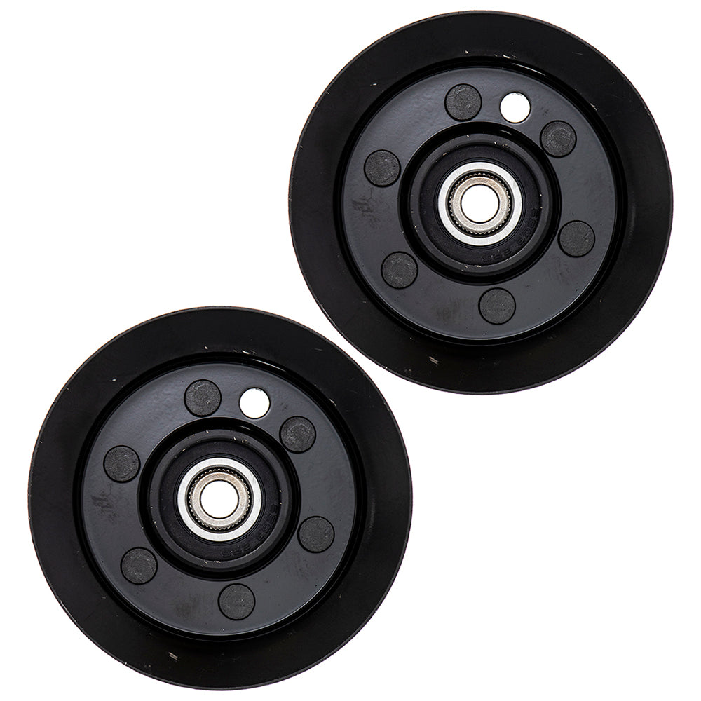 8TEN 810-CID2244L Flat Idler Pulley Set 2-Pack for Toro Exmark