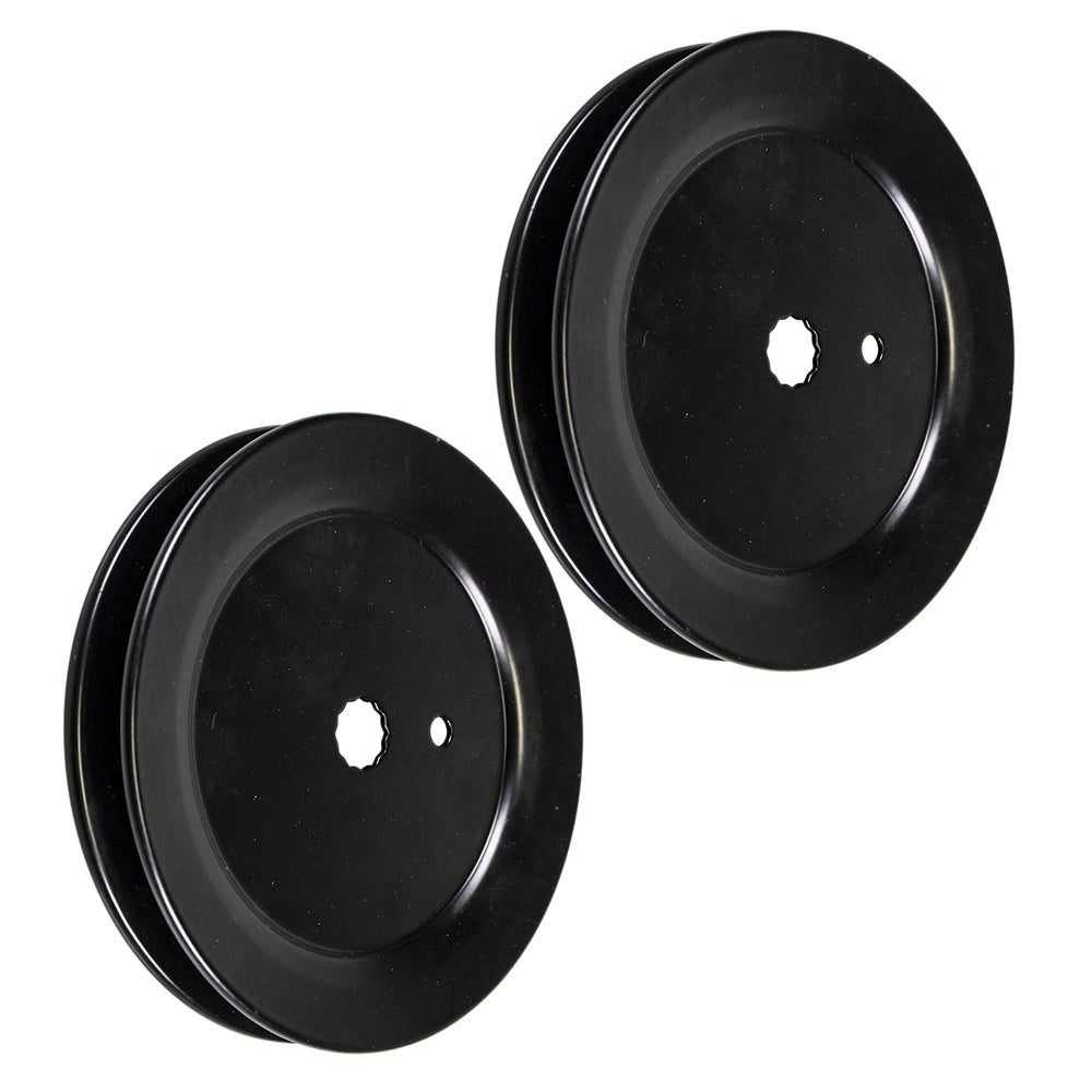 8TEN 810-CPL2227Y Deck Spindle Pulley Set 2-Pack for Stens Oregon