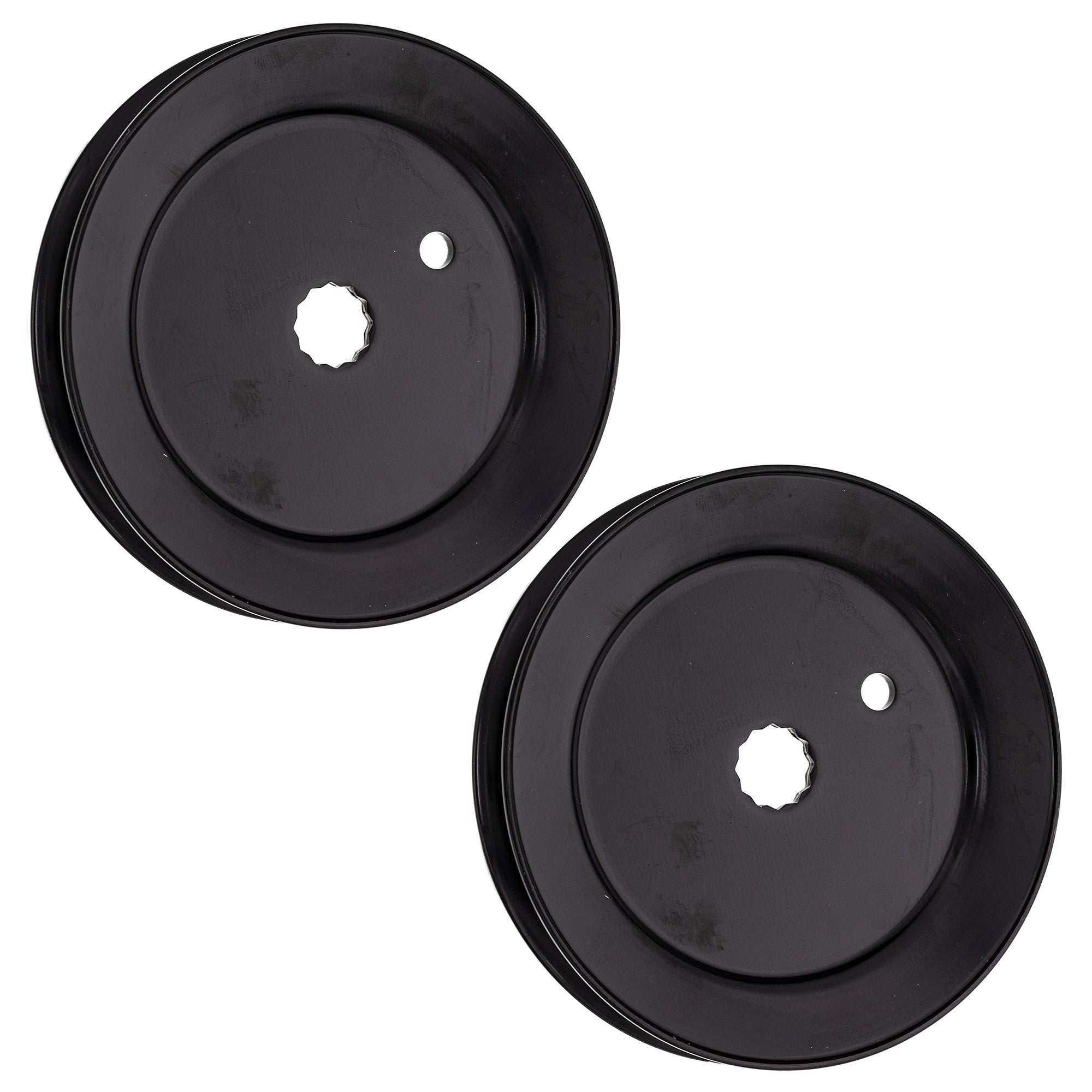 Deck Spindle Pulley Set 2-Pack for Toro Exmark Stens MTD Cub Cadet Troy-Bilt T604H Super 8TEN 810-CPL2228Y