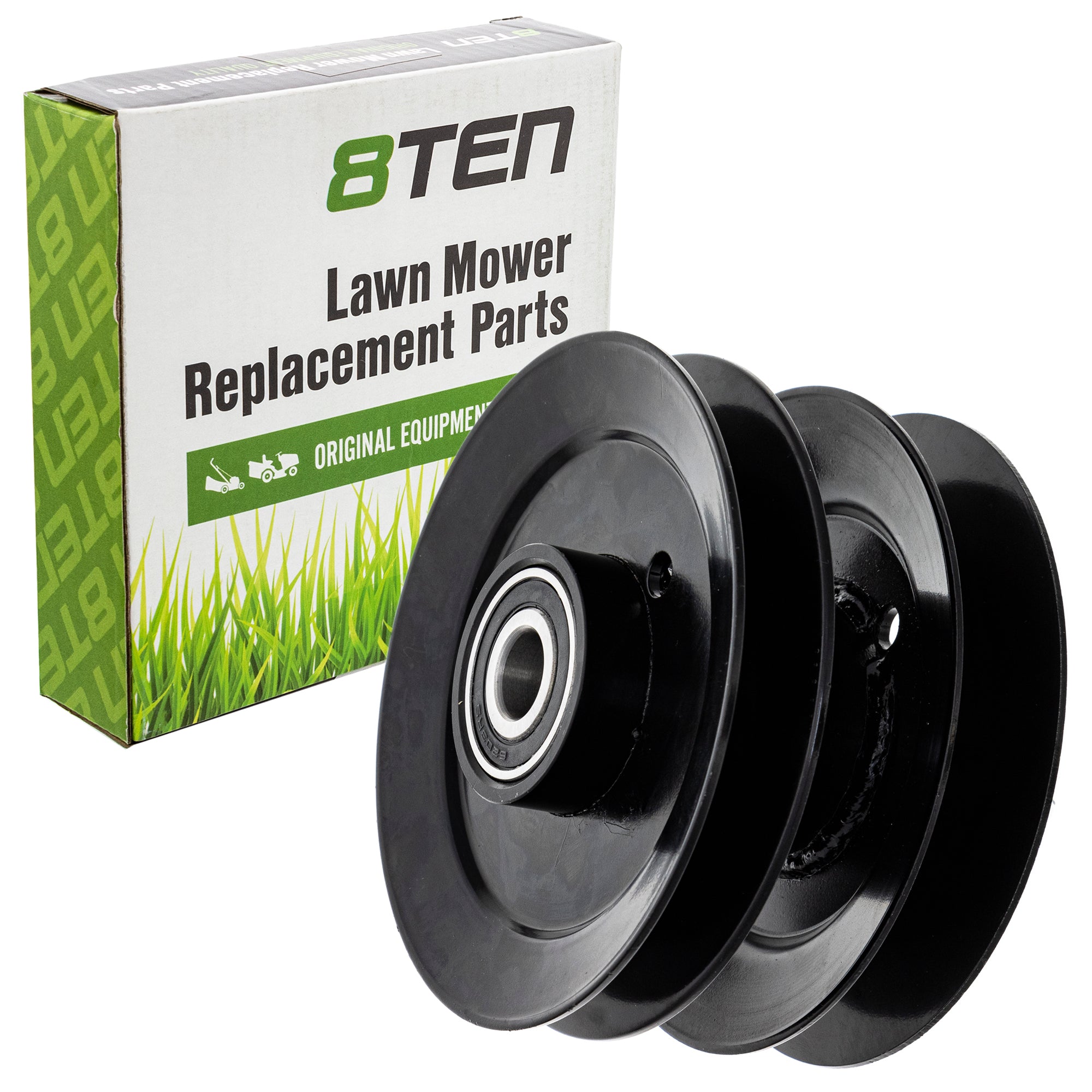 Deck Spindle Double Pulley for Stens MTD Cub Cadet Troy-Bilt Series Pro Power Outdoor 8TEN 810-CPL2229Y
