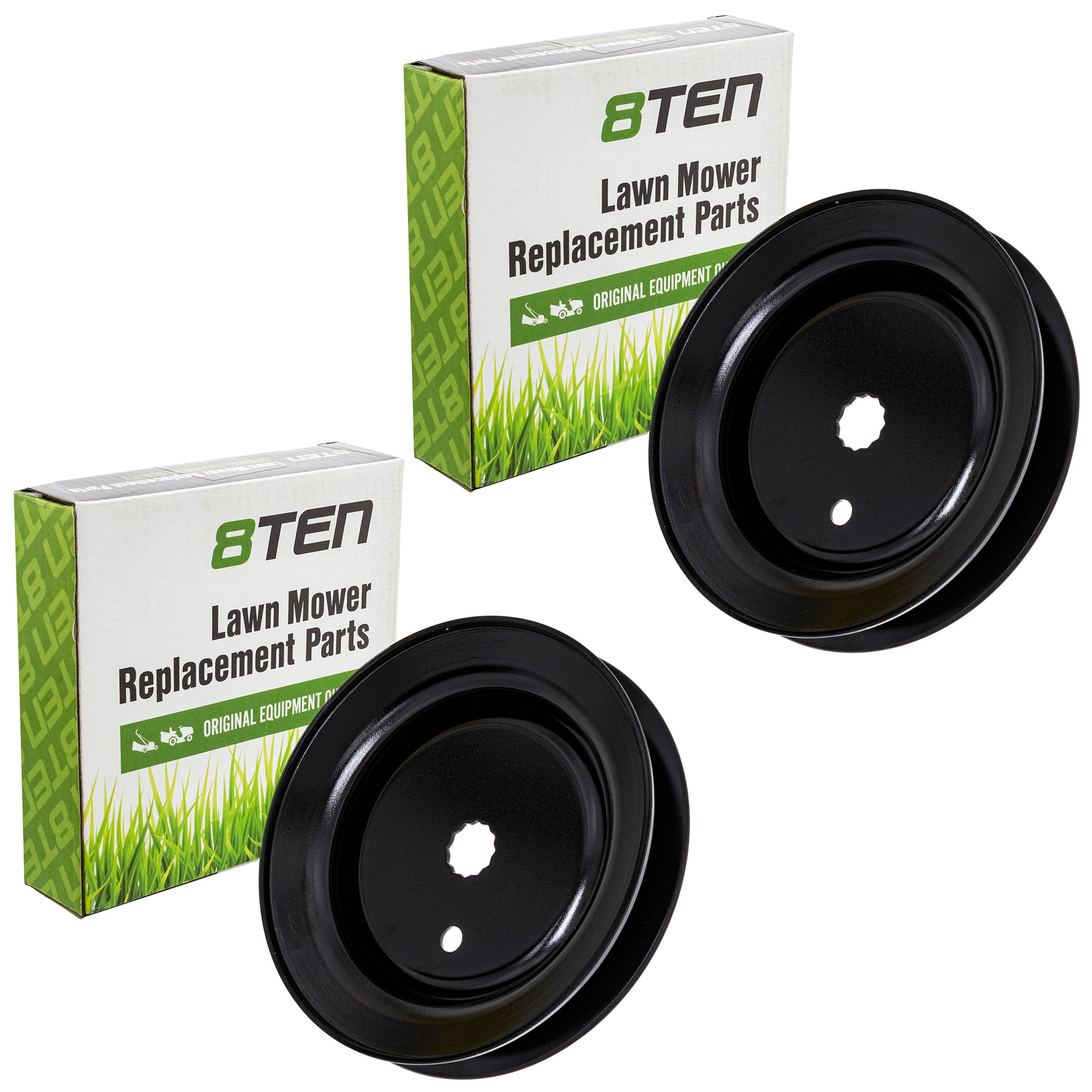 Mower Deck Pulley Set 2-Pack for MTD Cub Cadet Troy-Bilt Tuffy TBWC33XP TBWC33 Super 8TEN 810-CPL2254Y