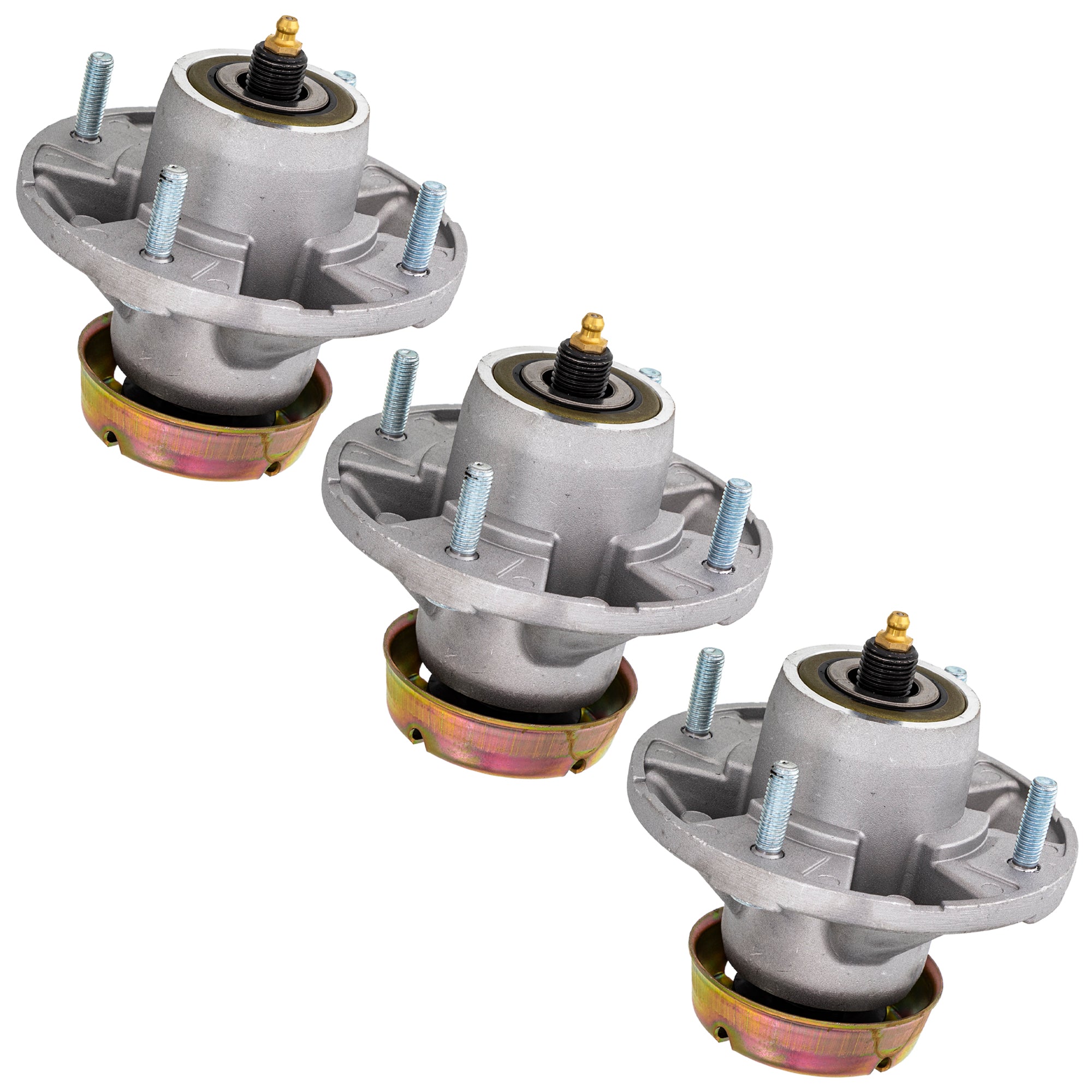 3-Pack Lawn Mower Spindle Assembly For John Deere - Replaces AM144377, AM131680