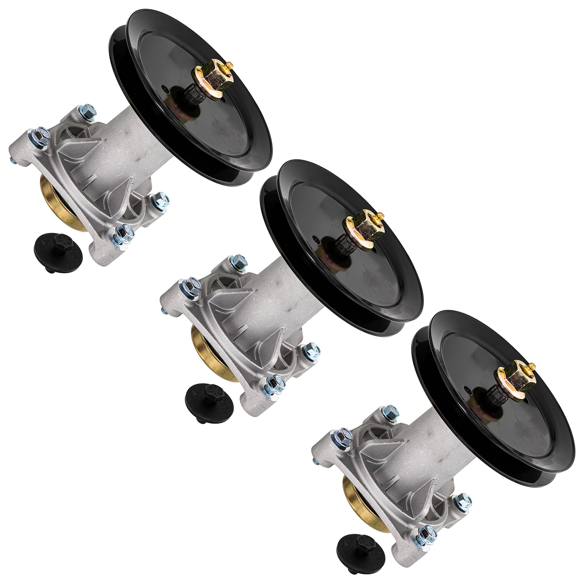 Deck Spindle Set 3-Pack for Stens Oregon MTD Cub Cadet Troy-Bilt Husqvarna Poulan 8TEN 810-CSP2212N