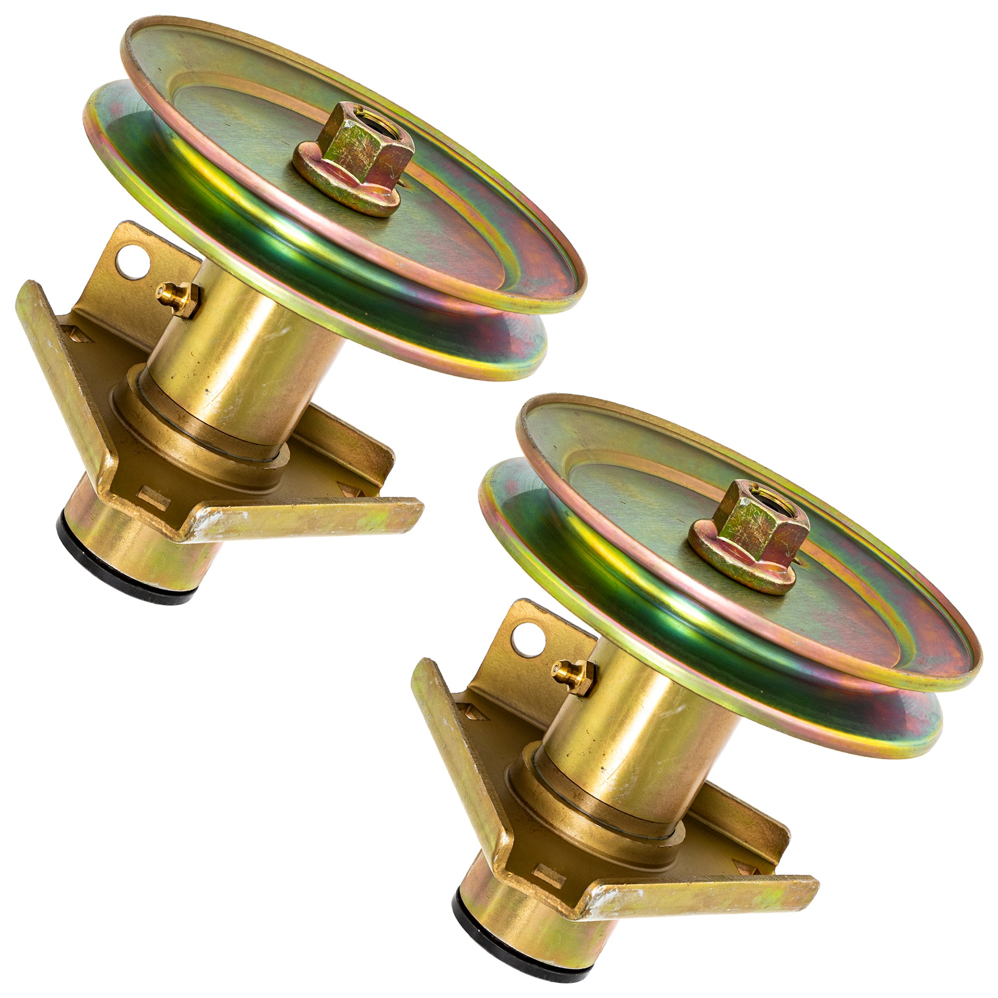 Deck Spindle Set 2-Pack for Oregon John Deere Deere AM124511 AM122444 AM118532 82-354 8TEN 810-CSP2327N