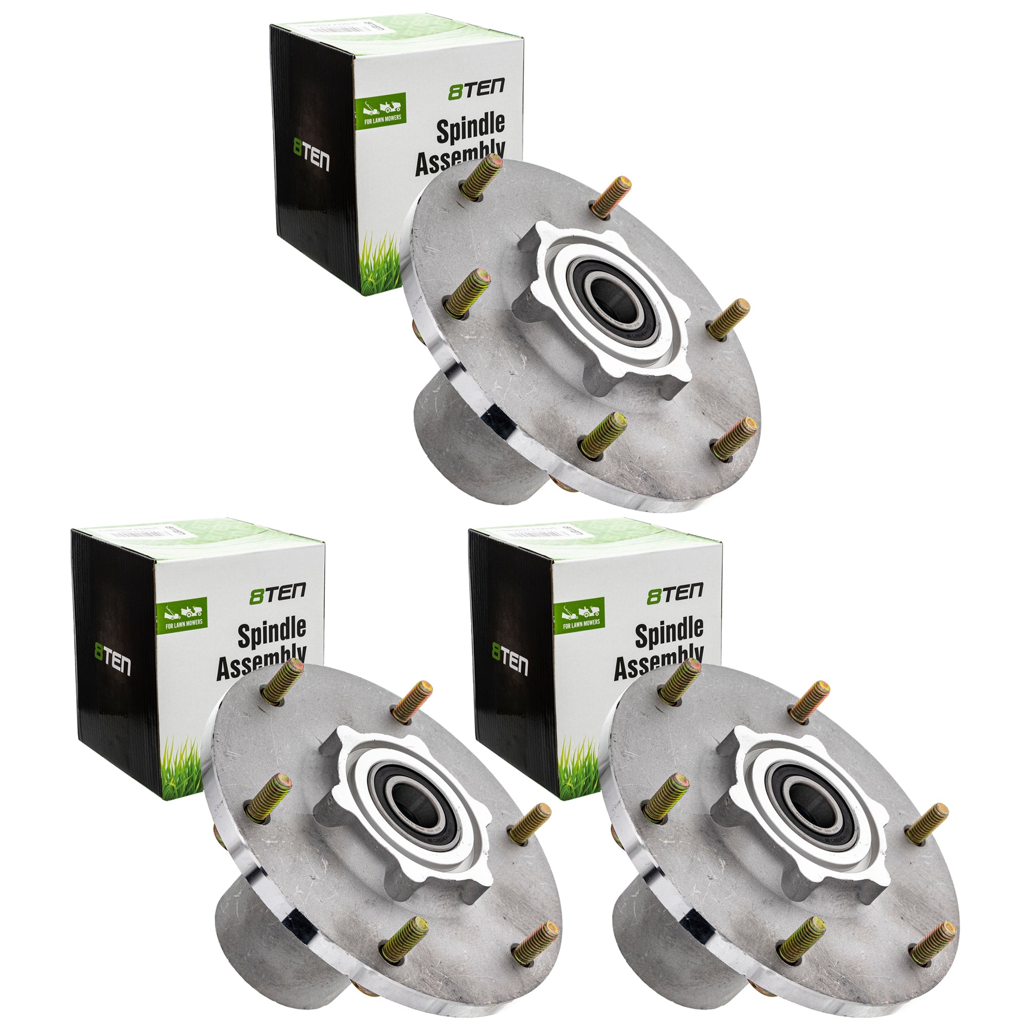 Deck Spindle Set 3-Pack for Toro Exmark Grandstand 8TEN 810-CSP2354N