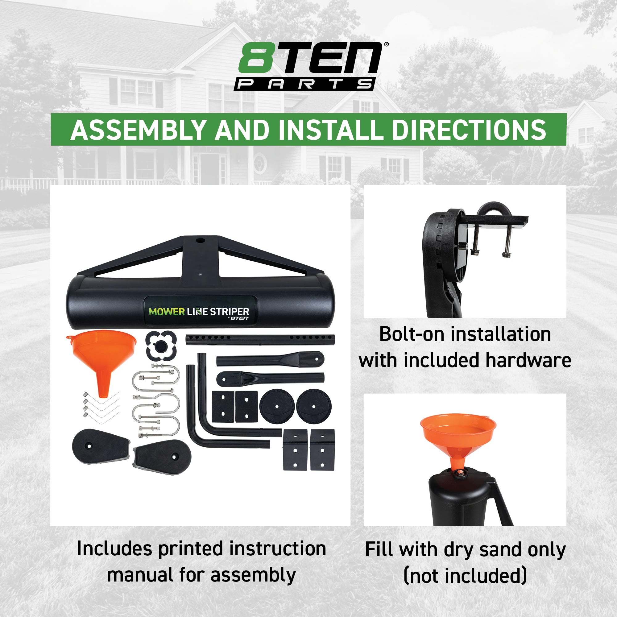 Lawn Mower Striper Kit For Cub Cadet AYP Ariens