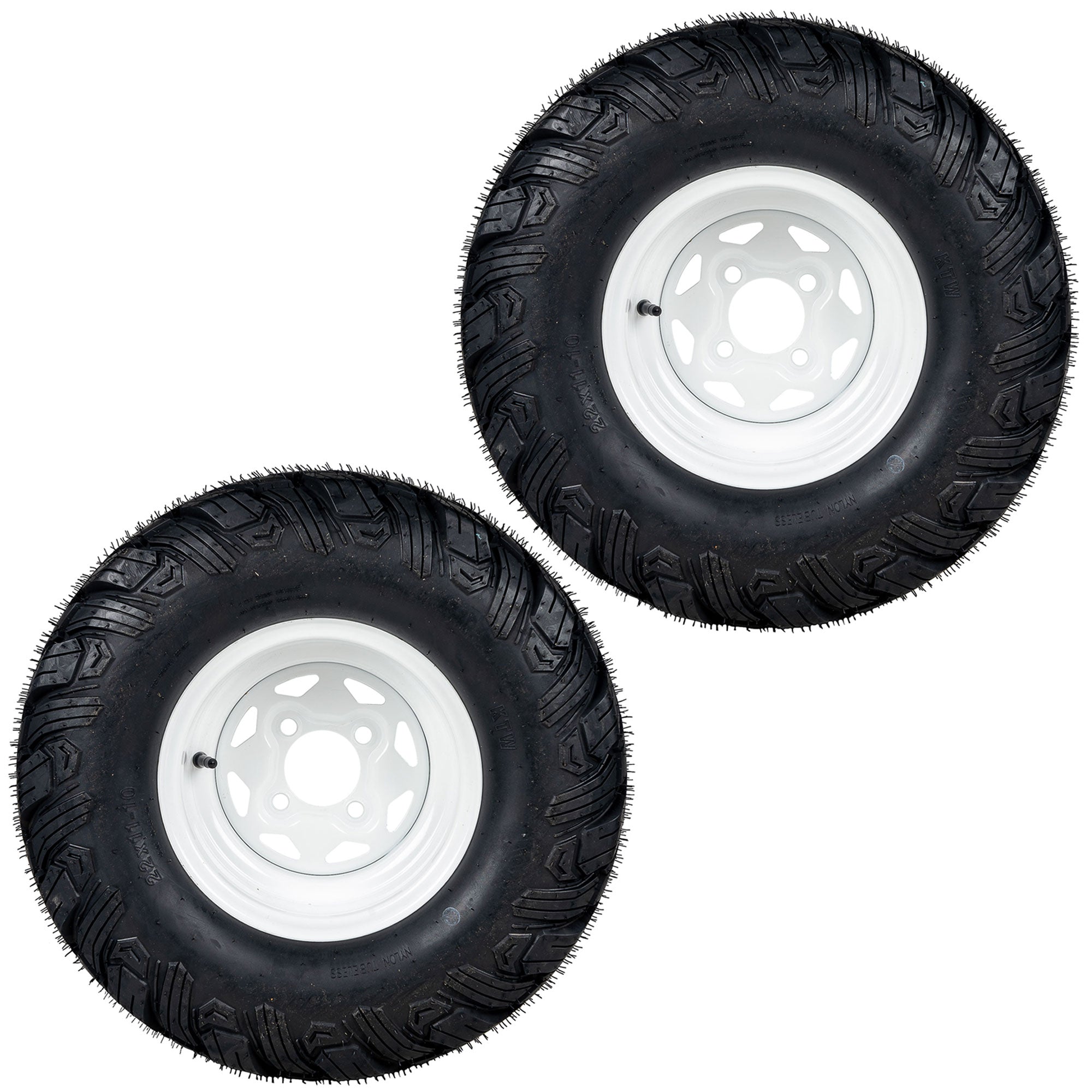 8TEN Wheel and Tire 22x11x10 2-Pack 607100 607099