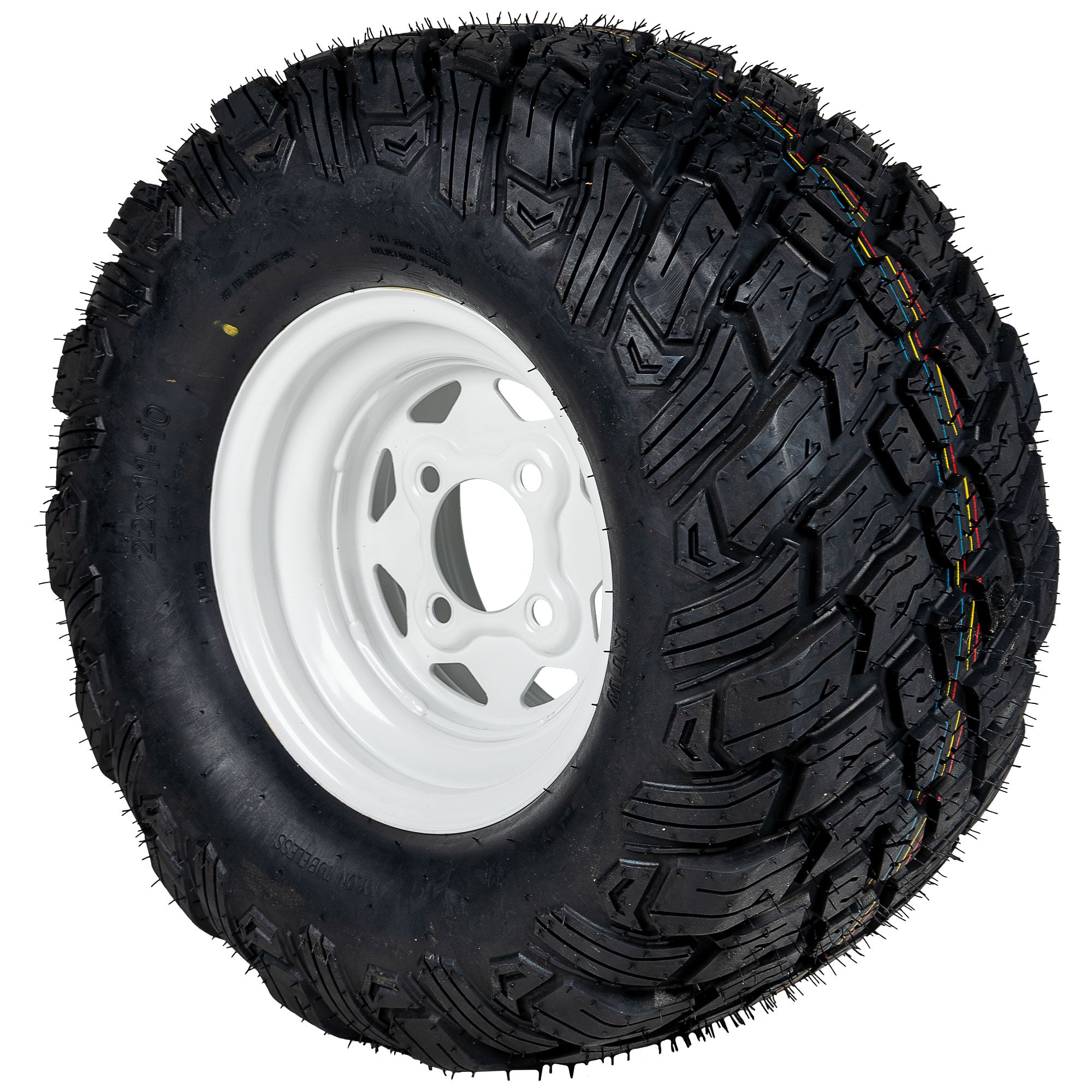 Wheel and Tire 22x11x10 For Exmark 607100 607099 605302 601347 142-9531 | 2-PACK