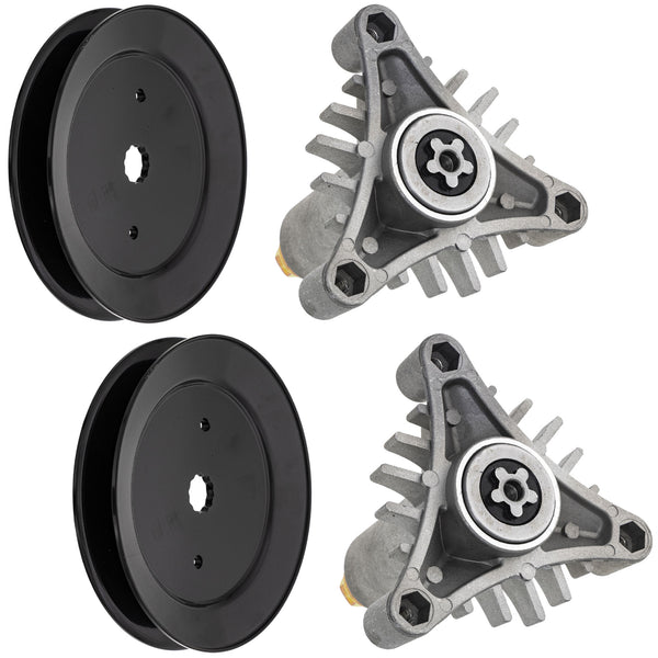 Deck Spindle & Pulley Kit For AYP Wizard MK1000363 | 8TEN