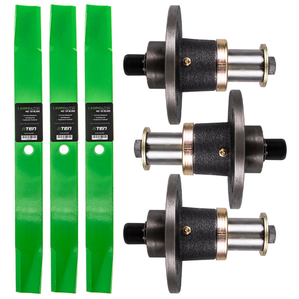 Deck Spindles & Mower Blades Kit For Gravely | 8TEN