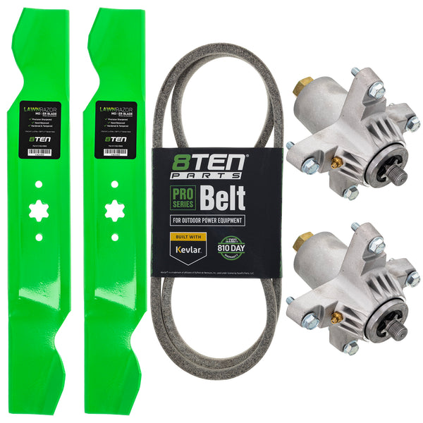 Deck Spindles, Blades, & Belt Kit For Yard-Machines | 8TEN