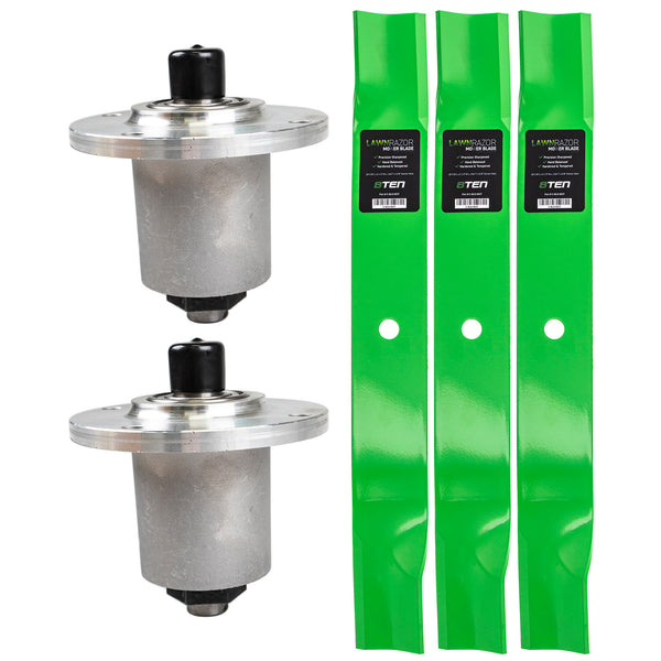 Mower Deck Blades & Spindles Kit For Schiller | 8TEN