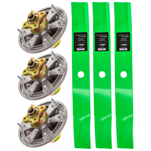 Deck Spindle & Mower Blade Kit For John Deere | 8TEN