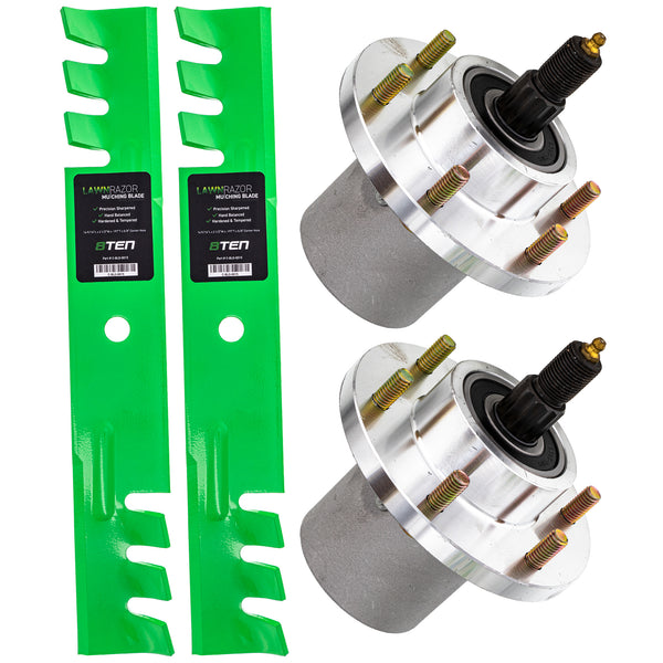 Mower Blades & Deck Spindles Kit For Gravely Great | 8TEN