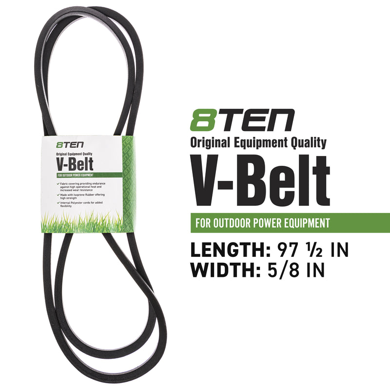 8TEN MK1006320 Clutch Belt Kit for Xtreme Warner Stens Snapper