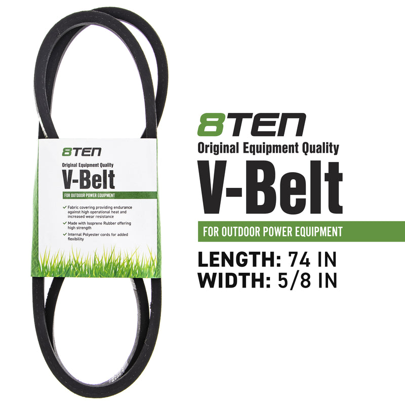 8TEN MK1006344 Clutch Belt Kit for Xtreme Warner Toro