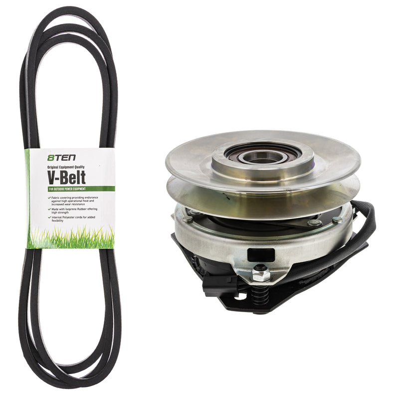 Electric PTO Clutch & Belt Kit for zOTHER Xtreme Warner Toro Exmark Stens Oregon MTD Cub 8TEN MK1006360
