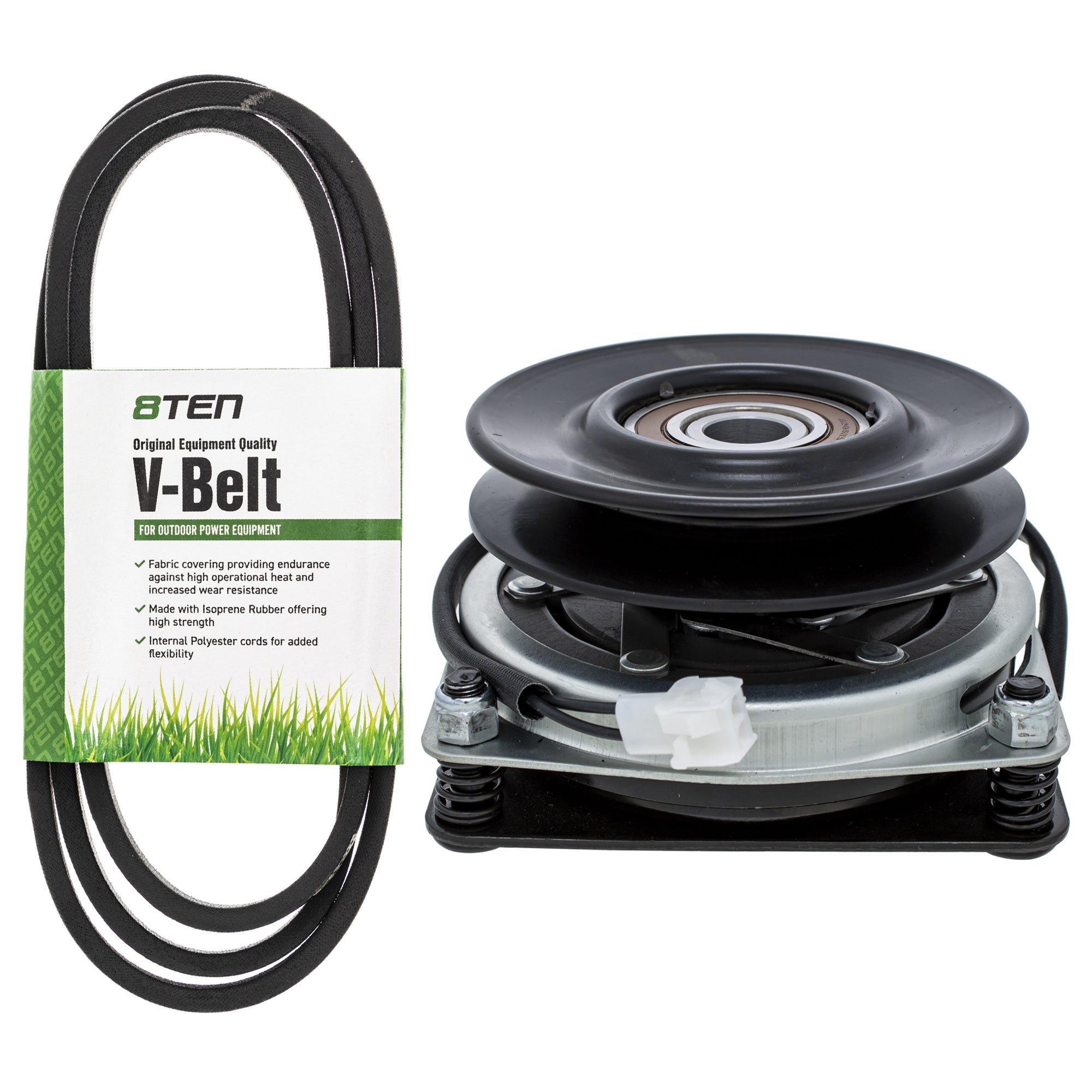 Electric PTO Clutch & Belt Kit for zOTHER Xtreme Stens Snapper Murray Husqvarna Poulan 8TEN MK1006388