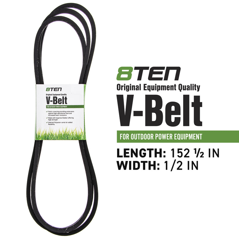 8TEN MK1006400 Clutch Belt Kit for Xtreme Warner Stens John Deere