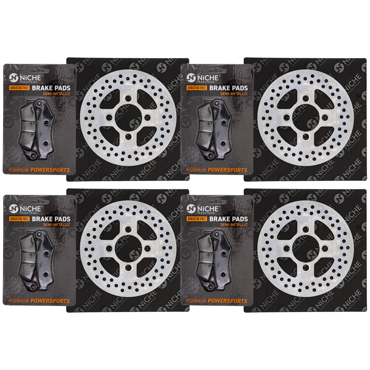 Front Brake Rotors and Pads Kit for zOTHER BMW FourTrax 45105-KZ1-405 NICHE MK1006715