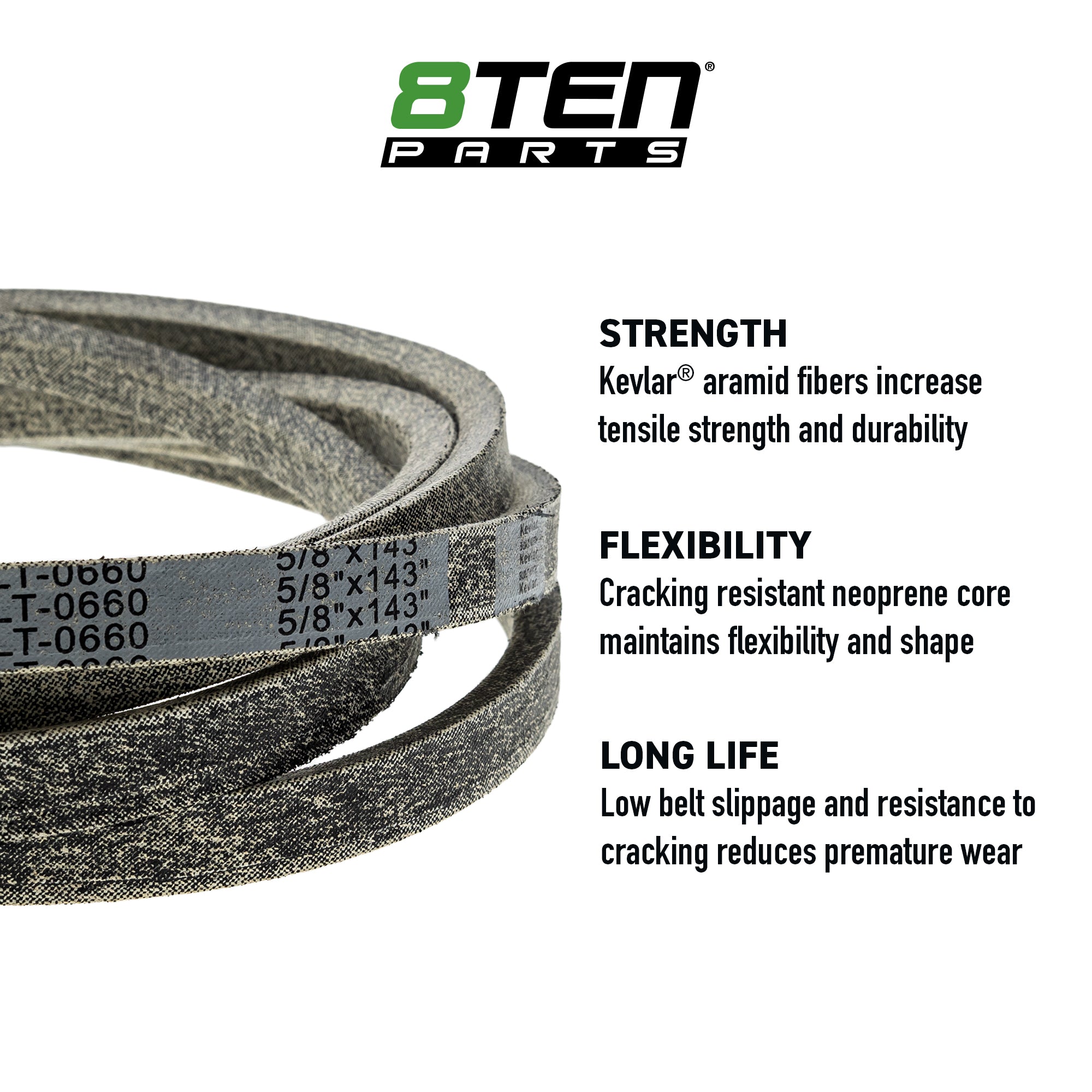 Mower Blades & Deck Belt Kit For Columbia White | 8TEN