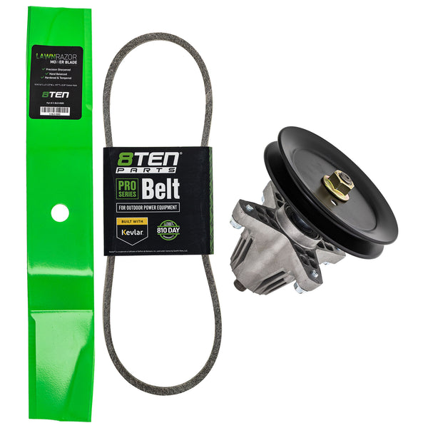 Blade Spindle Belt Deck Kit For Troy-Bilt Craftsman | 8TEN