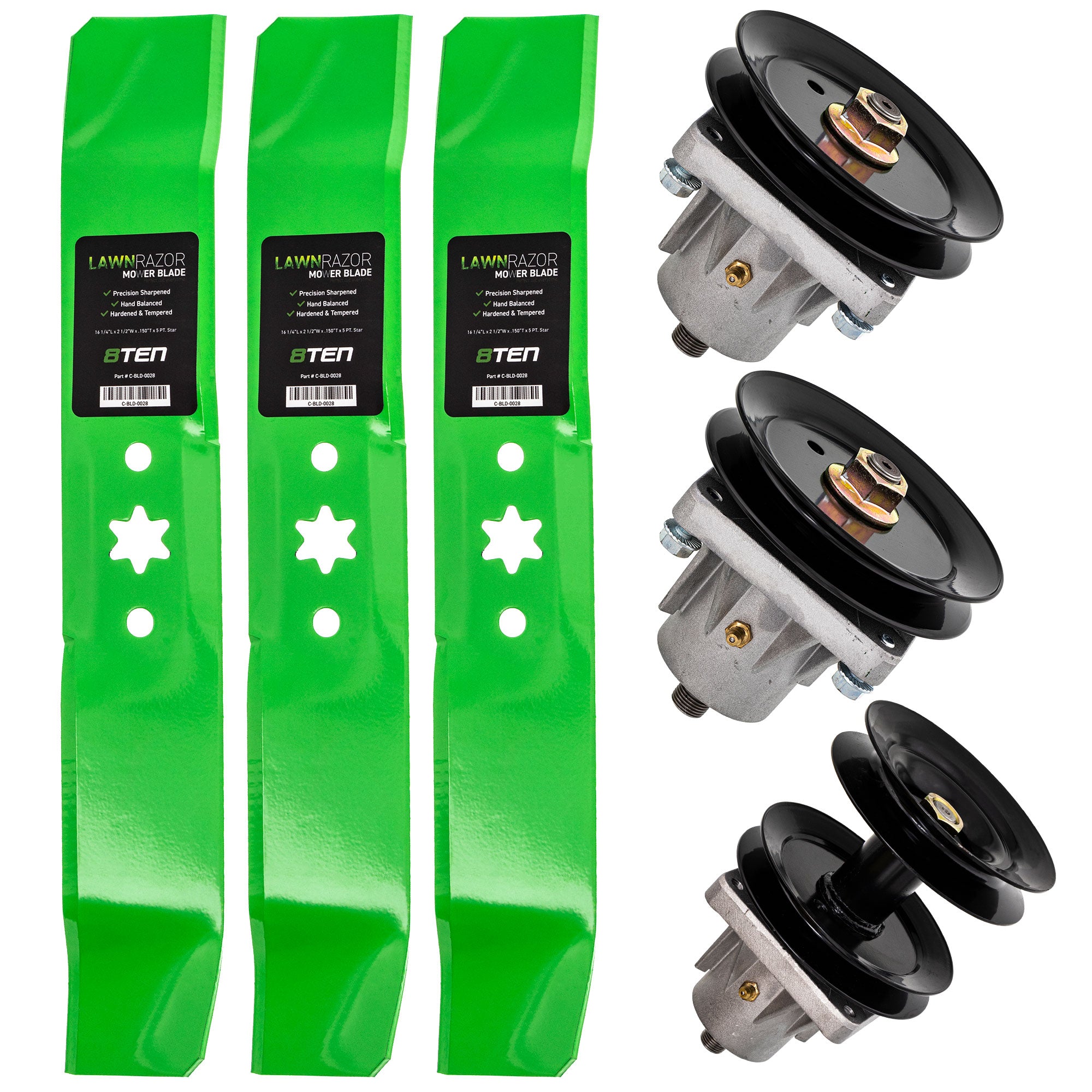 Blade Spindle Belt Deck Kit for Z-Master Turf Titan Lazer 8TEN MK1009567