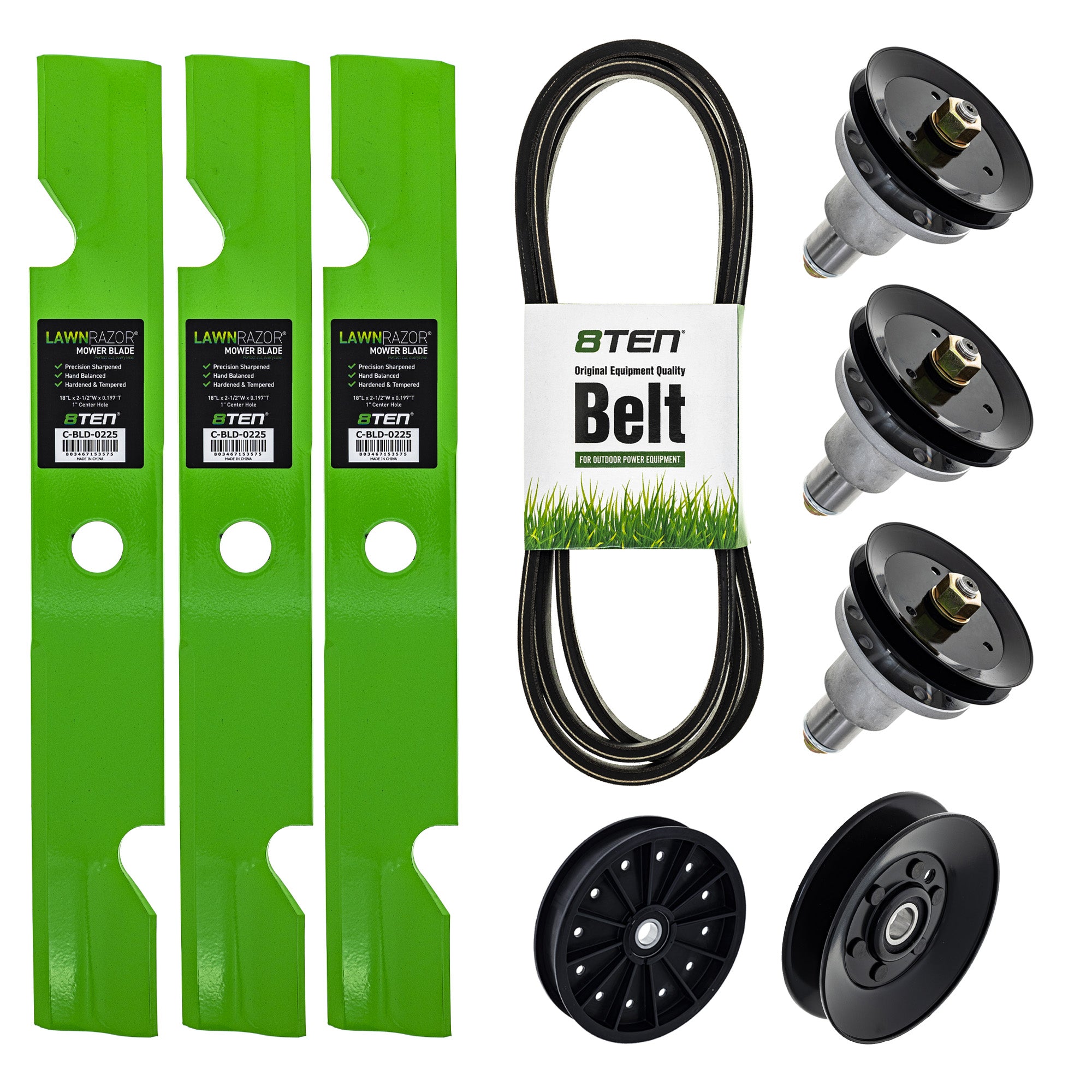 Blade Spindle Belt Idler Deck Kit for Vantage Turf Titan Staris 8TEN MK1009588