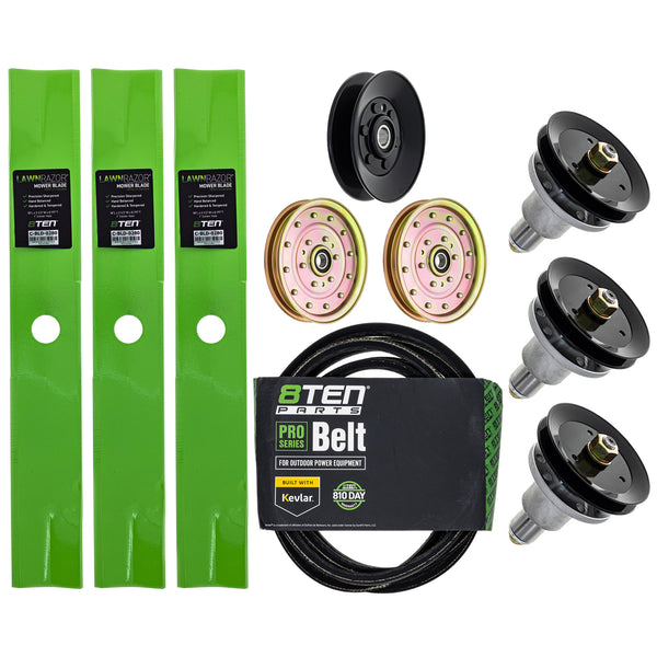 Blade Spindle Belt Idler Deck Kit For Exmark | 8TEN
