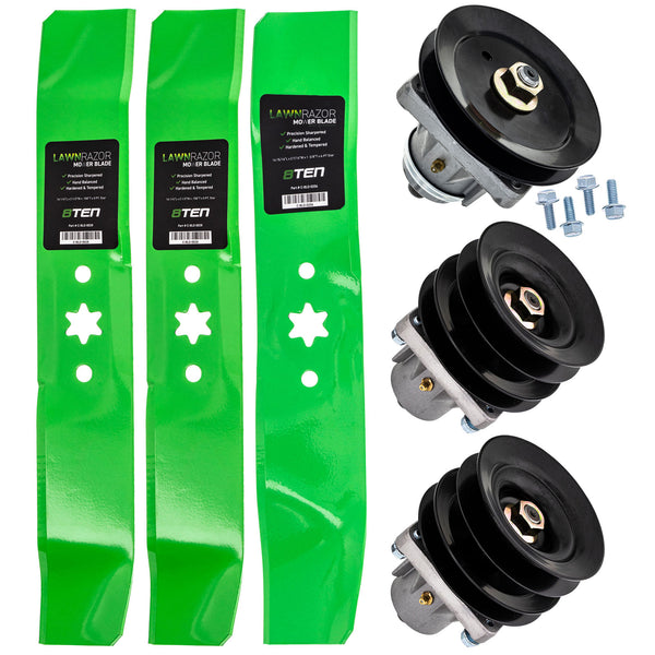 Blade Spindle Deck Kit For Yard-Machines Huskee | 8TEN