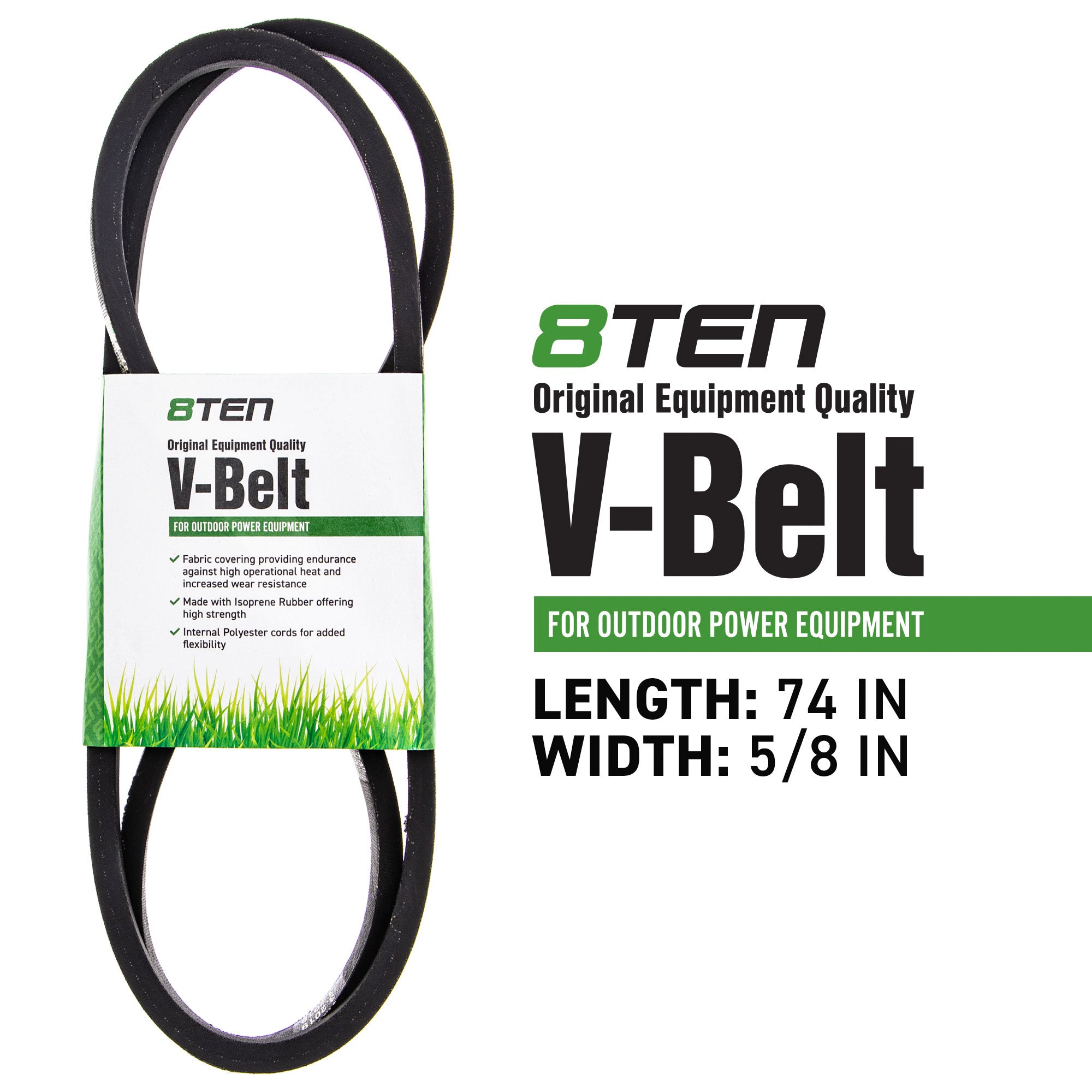 4-Foot Finish Mower Standard Belt | Broken Tractor