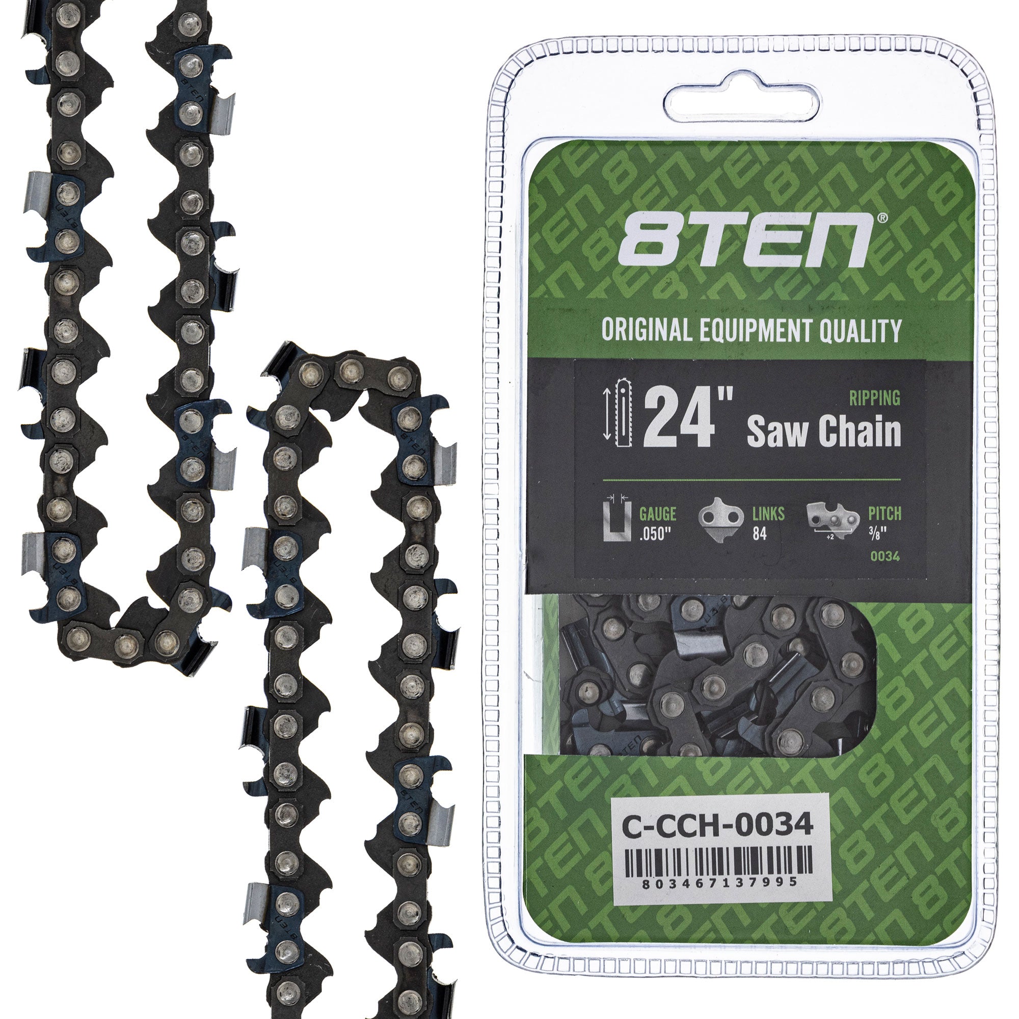 Chainsaw Bar & Chain Set 24 Inch For MK1010248 | 8TEN