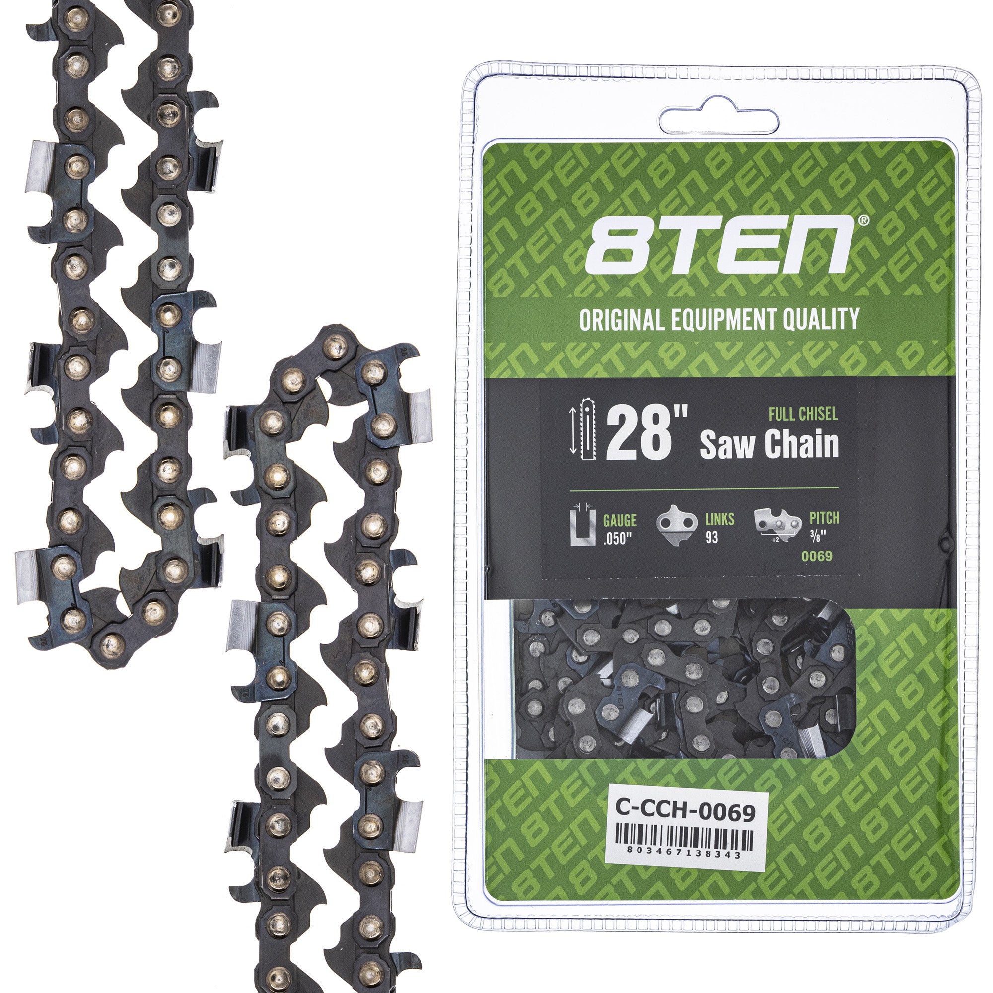 8TEN MK1010265 Guide Bar & Chain for XL V Super CS-800P