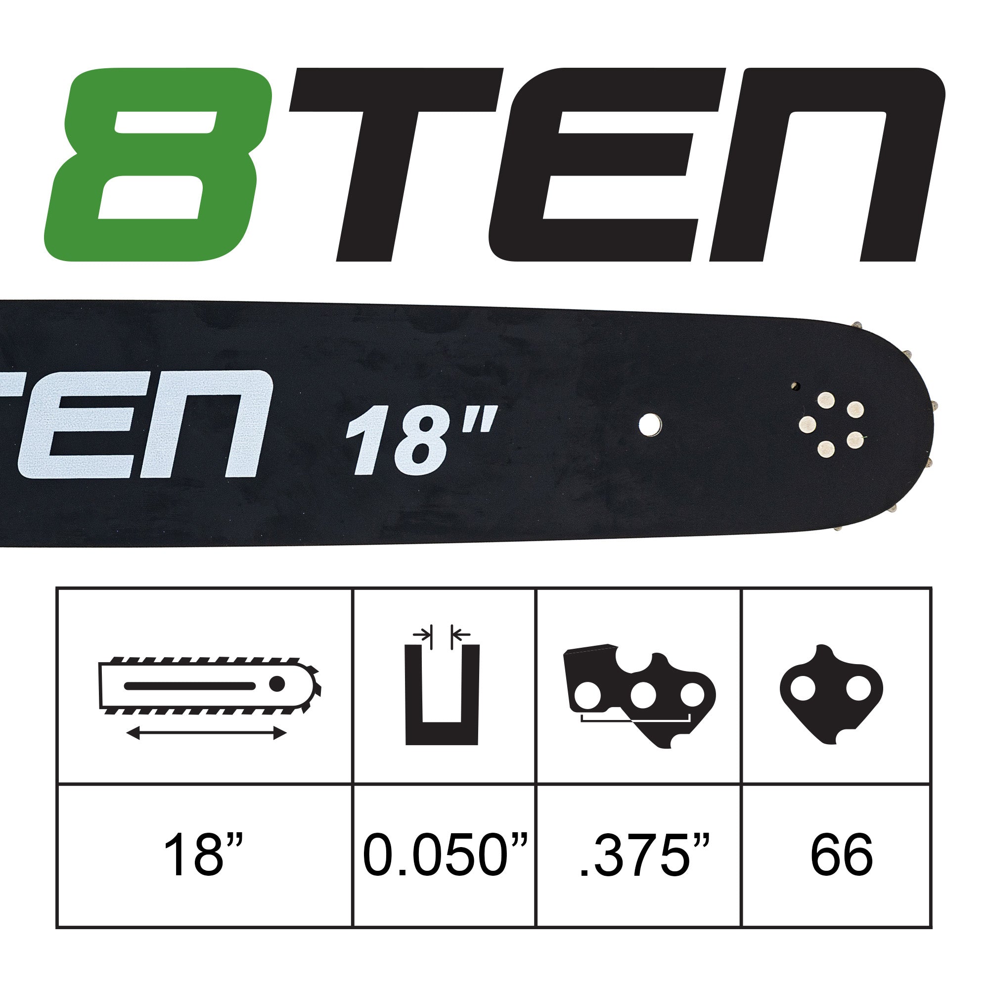 Chainsaw Bar & Chain Set 18 Inch For Stihl MK1010268 | 8TEN