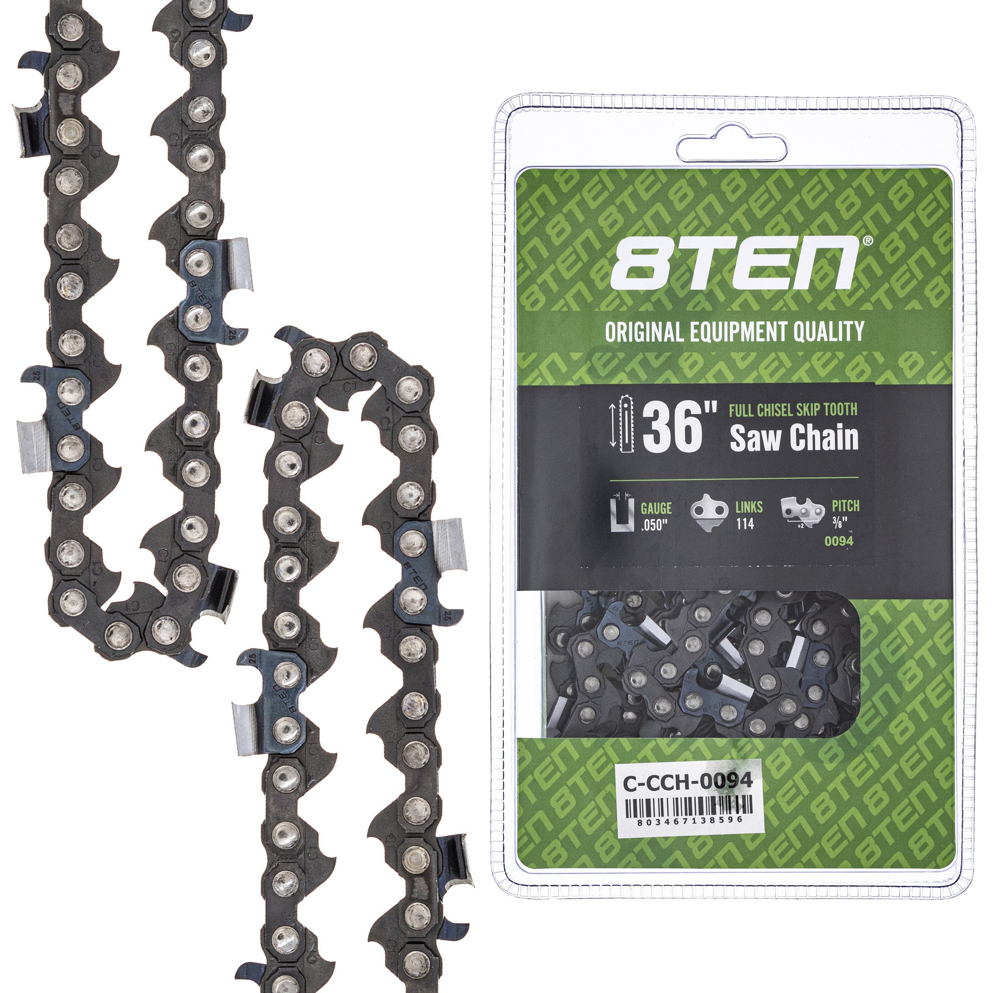 Chainsaw Bar & Chain Set 36 Inch For MK1010286 | 8TEN