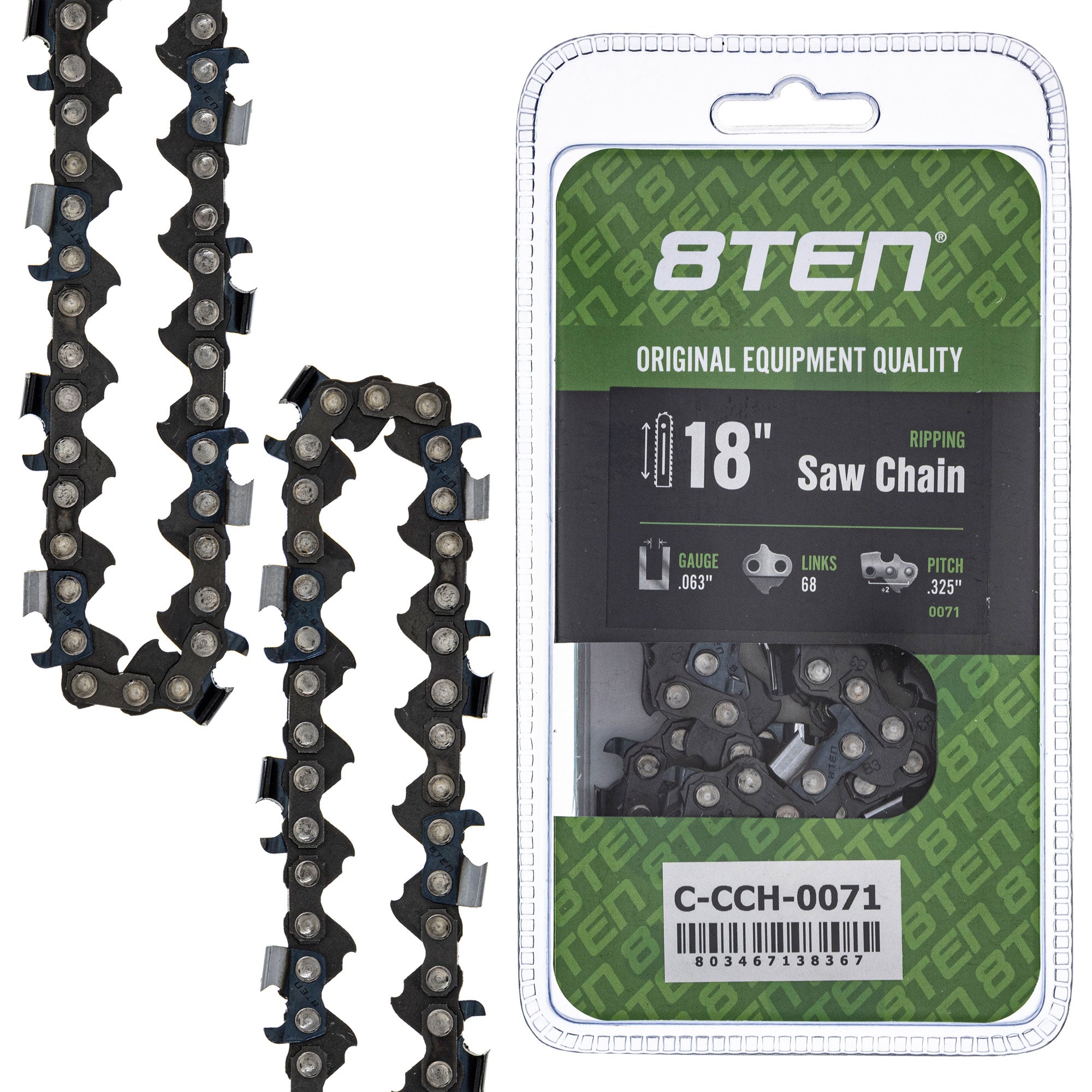 8TEN MK1010293 Guide Bar & Chain for MS 25 021