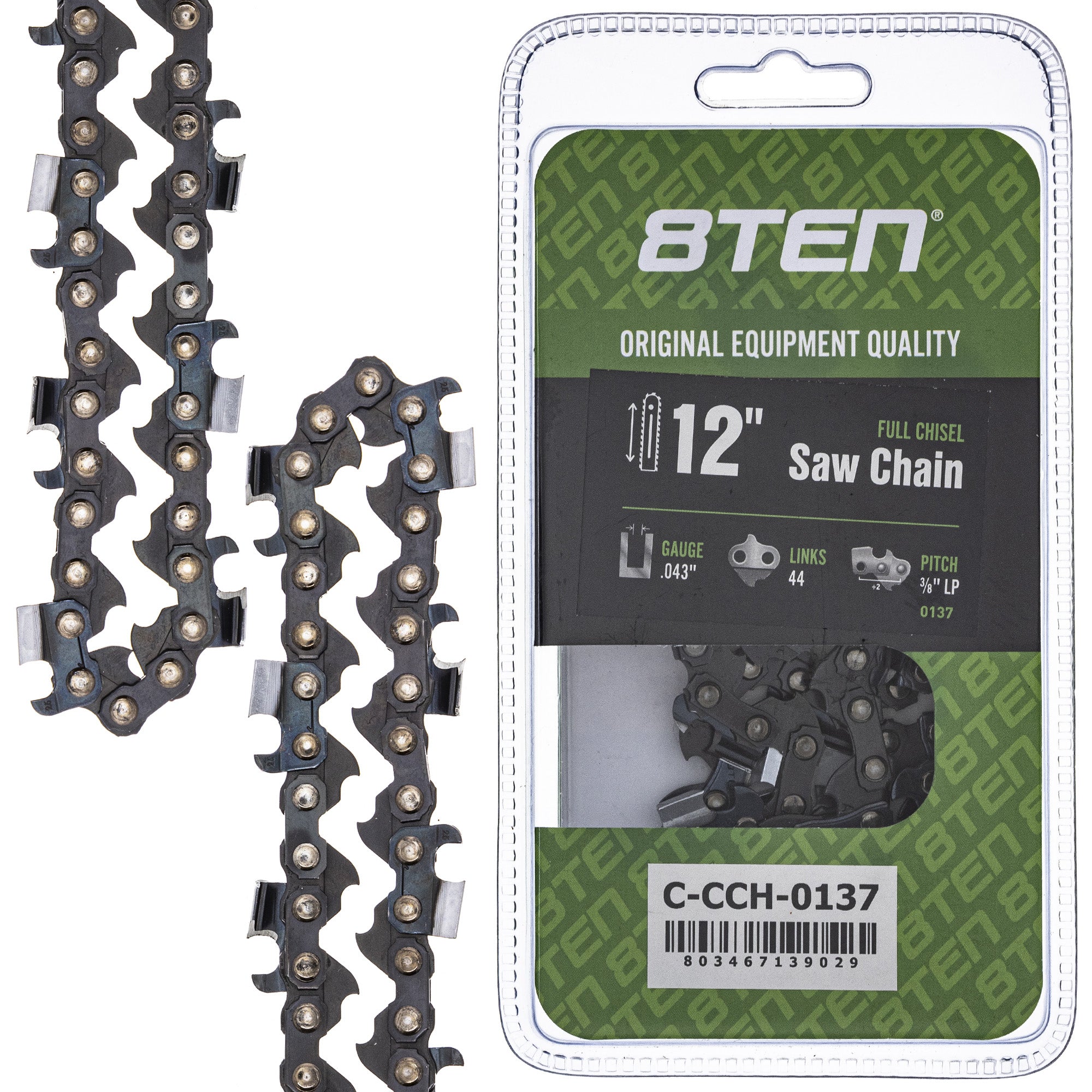 Chainsaw Bar & Chain Set 12 Inch For Echo MK1010310 | 8TEN