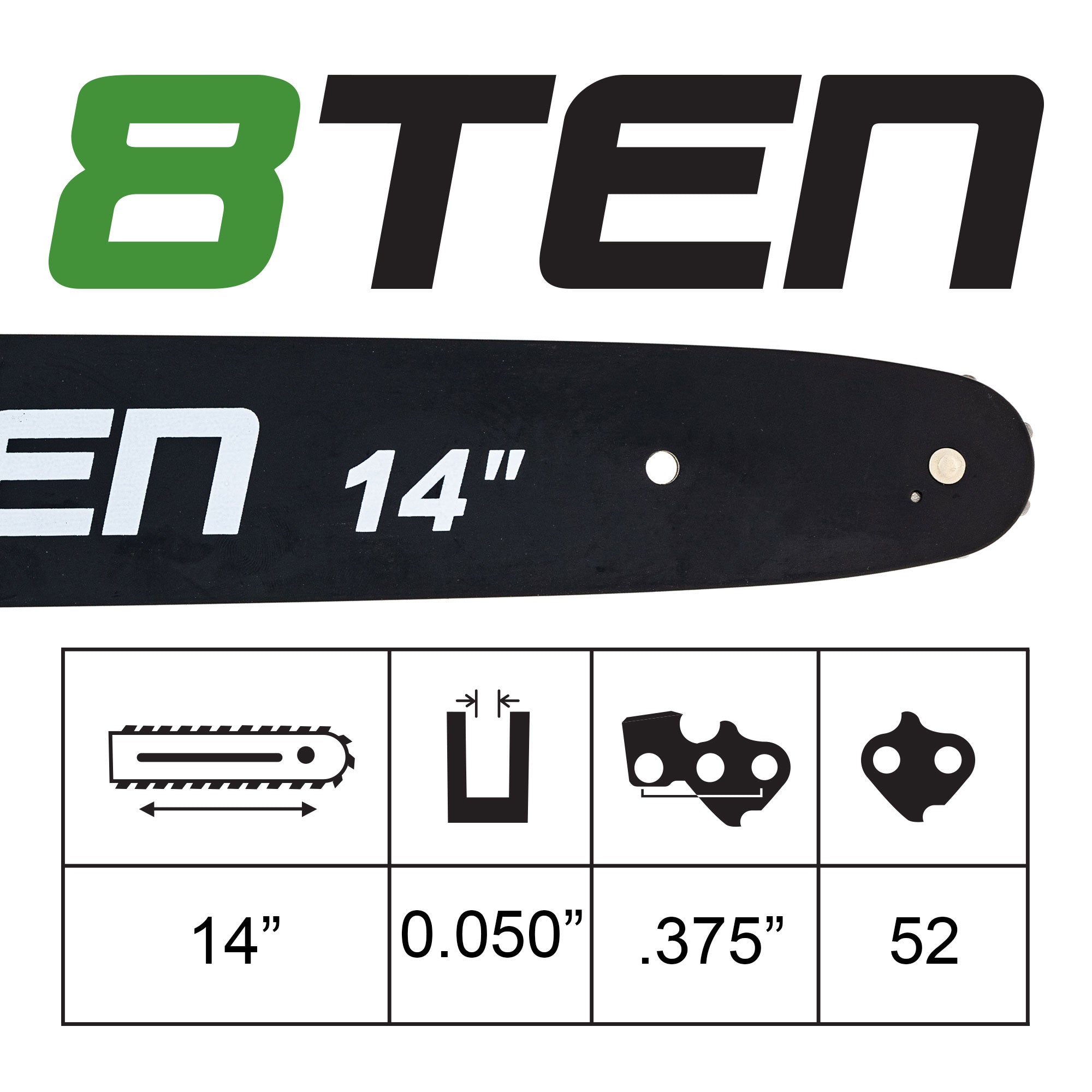 Chainsaw Bar & Chain Set 14 Inch For Husqvarna