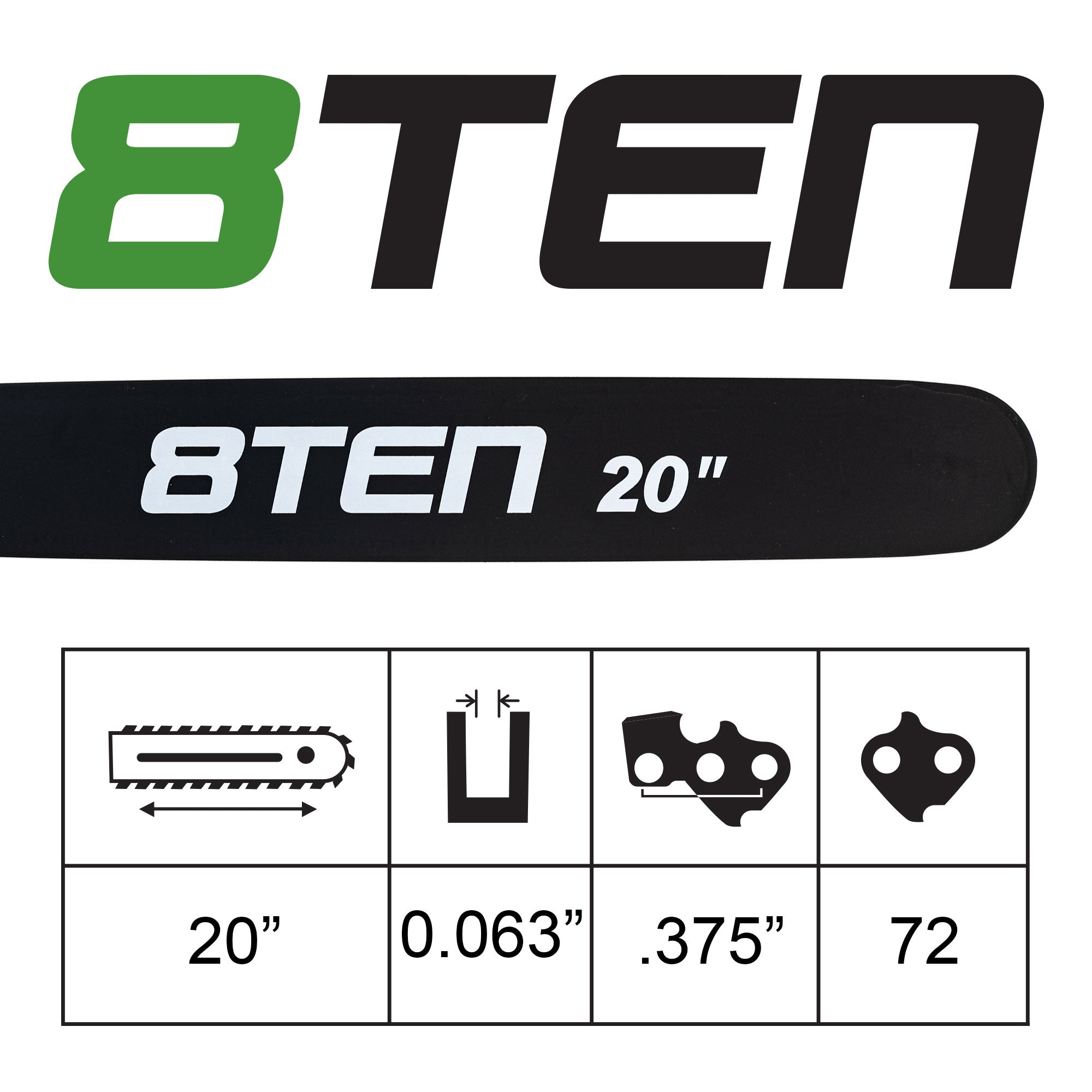 Chainsaw Bar & Chain Set 20 Inch For Stihl Dolmar Makita