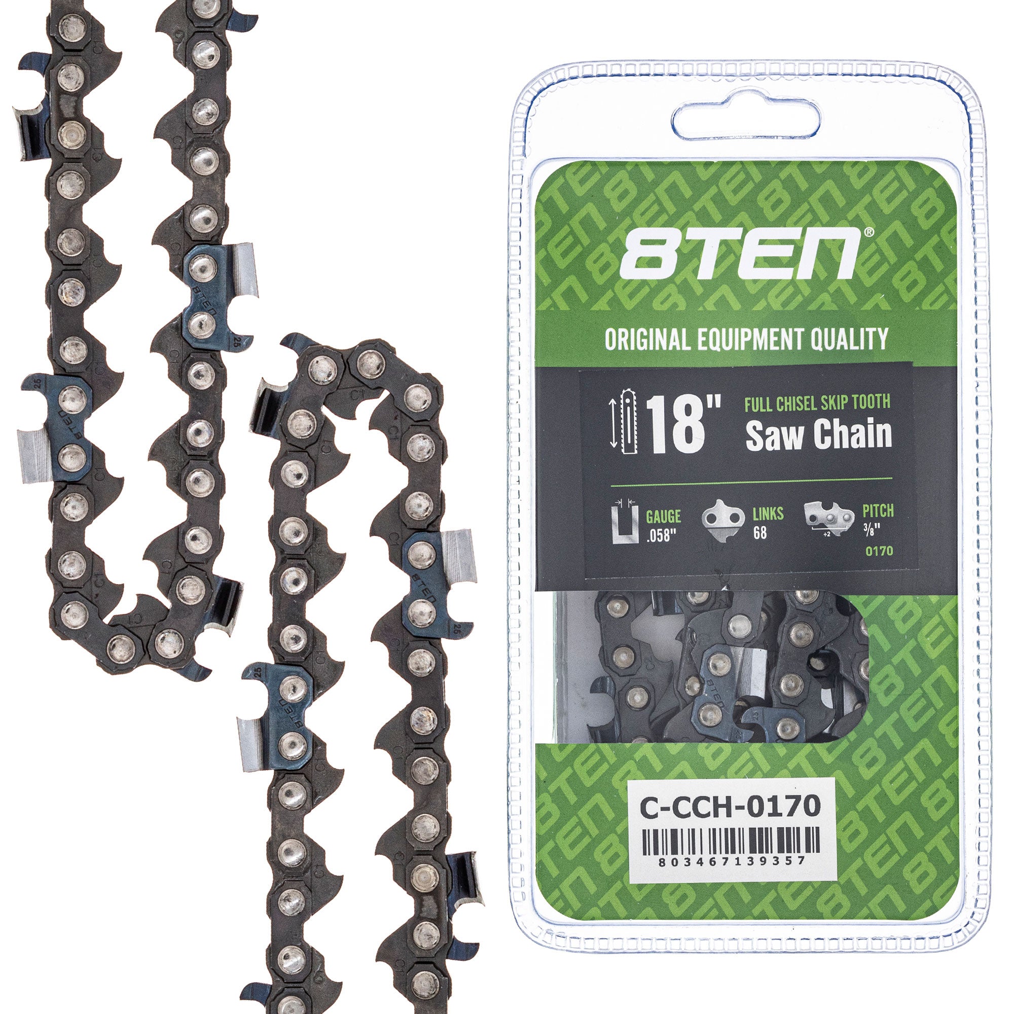 8TEN MK1010433 Guide Bar & Chain for