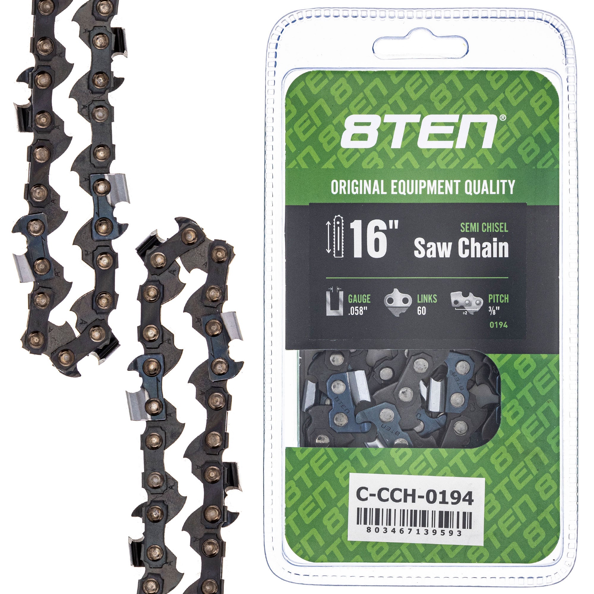 8TEN MK1010436 Guide Bar & Chain for