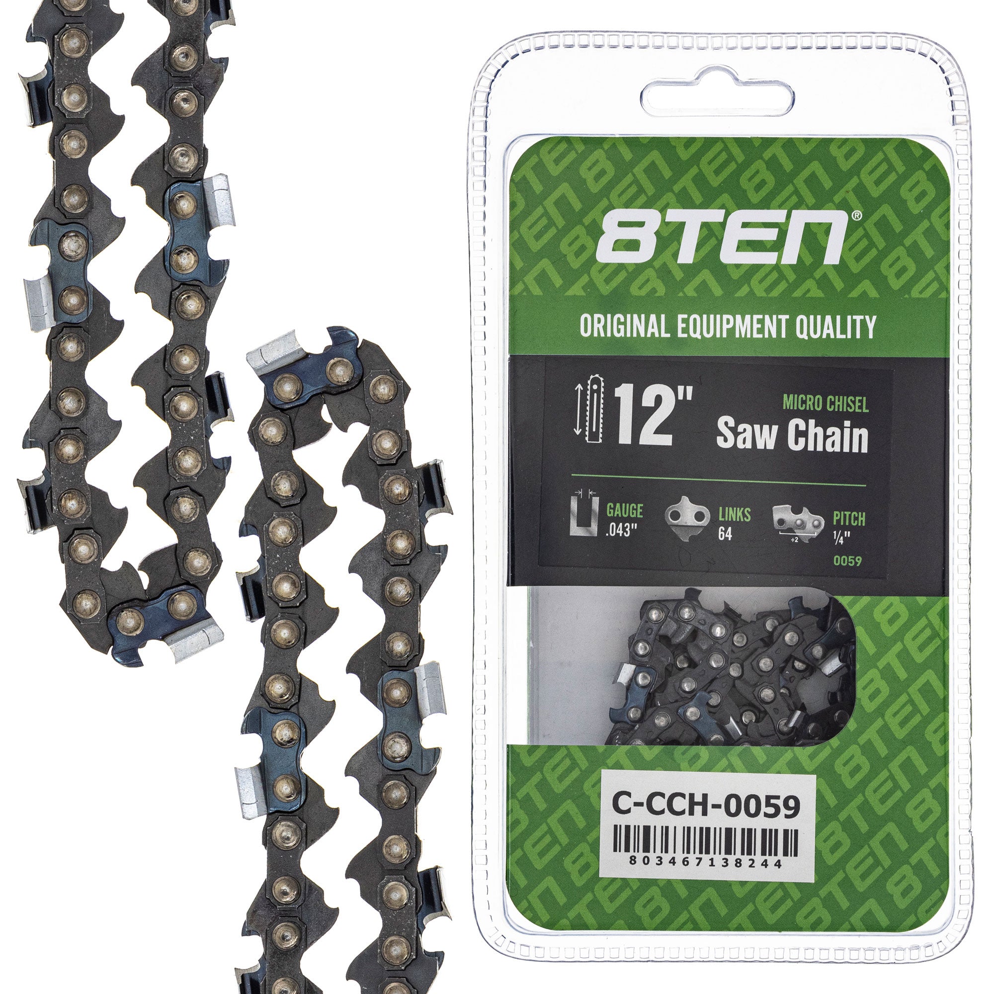 8TEN MK1010469 Guide Bar & Chain for HT 12