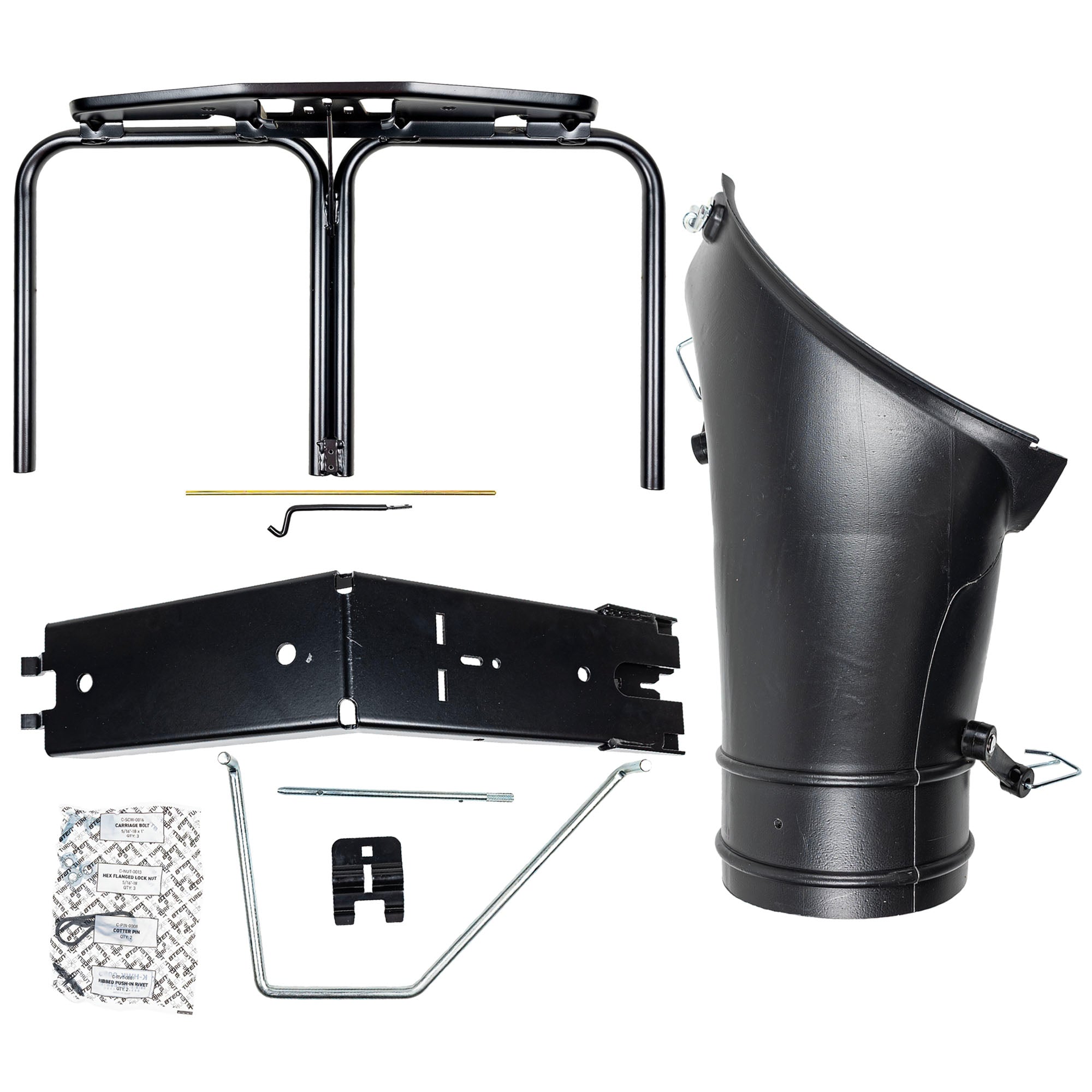 8TEN TURFBUCKET Grass Twin Bagger System for John Deere X125 D105