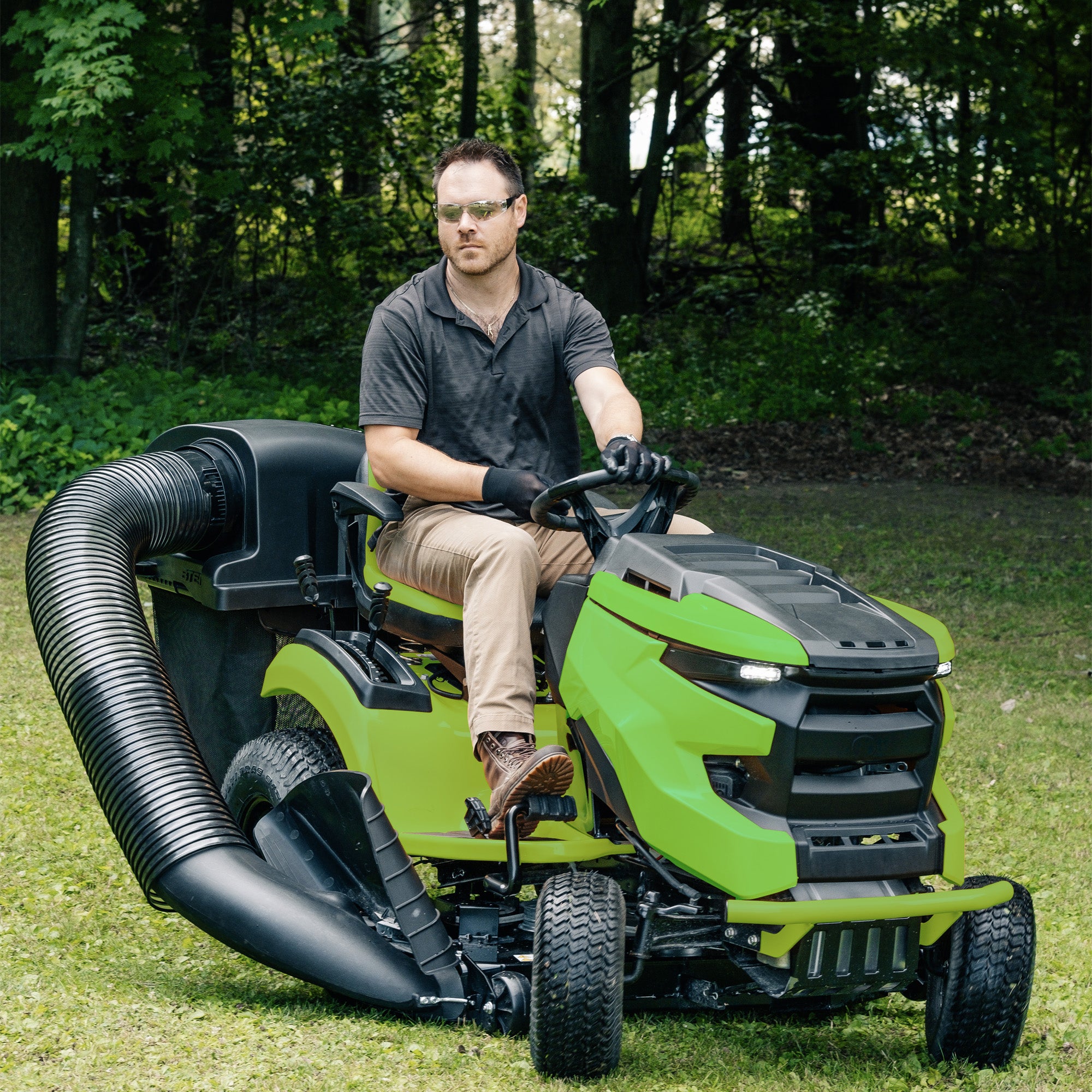 8TEN TURFBUCKET Grass Twin Bagger System for John Deere L120 E140