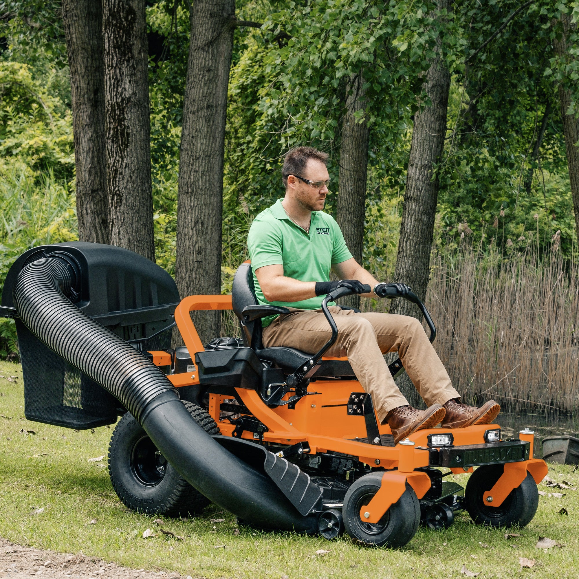 TWIN CABIN スーパー 8TEN TURFBUCKET Grass Twin Bagger System for Husqvarna Z142 42