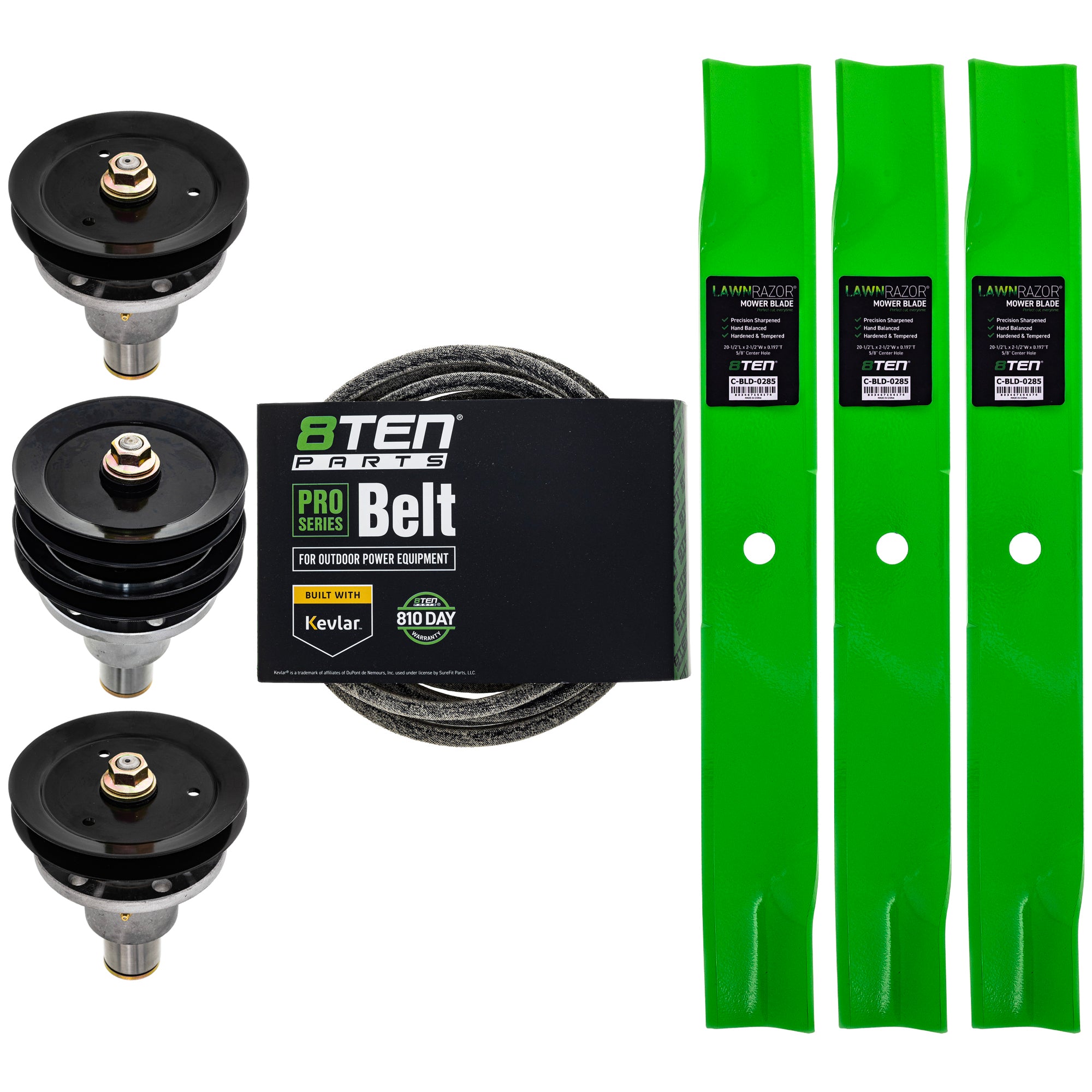 Blade Spindle Belt Deck Kit for Turf 8TEN MK1014466